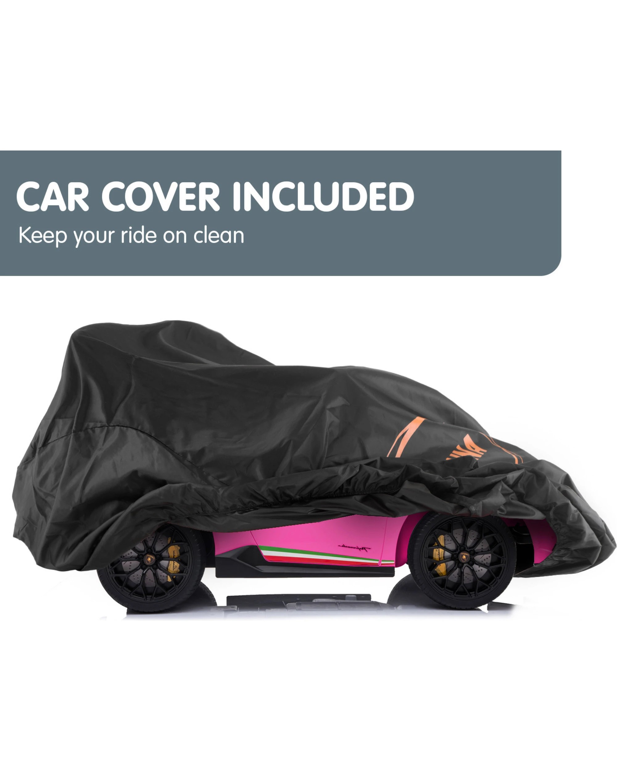 4 Kahuna Lamborghini Performante Kids Electric Ride On Car Remote Control Pink, 4 of 10