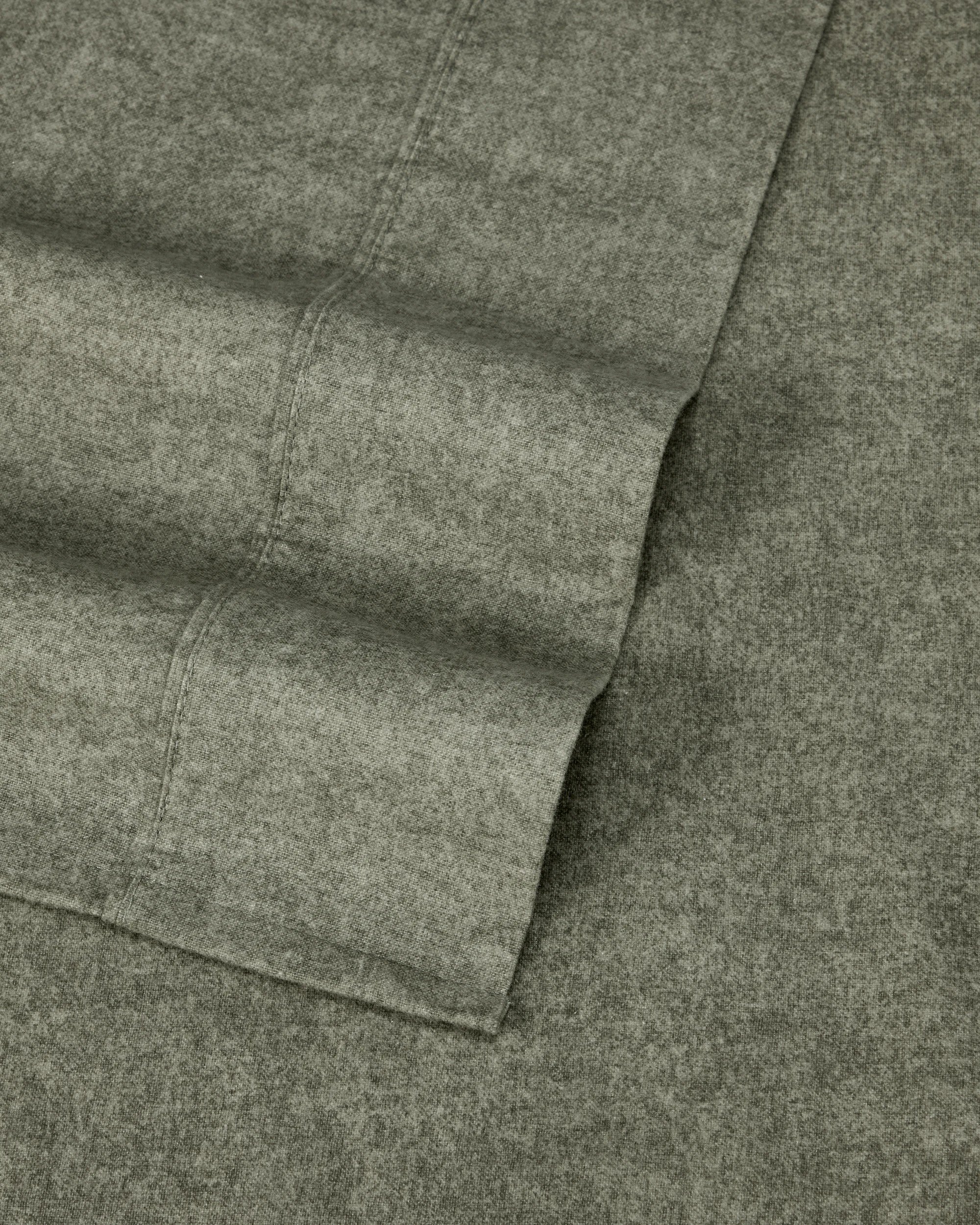 4 Marle Cotton Flannelette Sheet Set - Double Bed, Green, 4 of 7