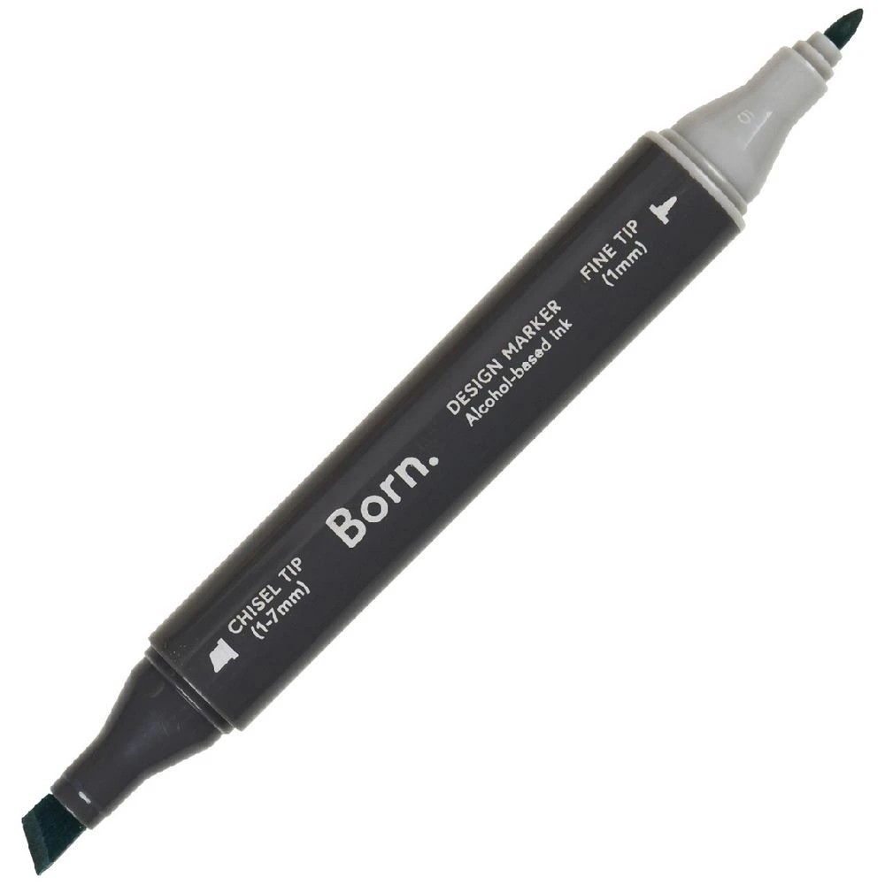 1 Born Professional Dual-Tip Artist Marker Peacock Green G862, 1 of 4