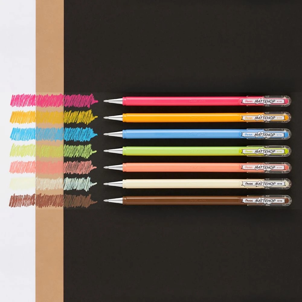 2 Pentel Mattehop Gel Pen Sweet 7 Pack, 2 of 7