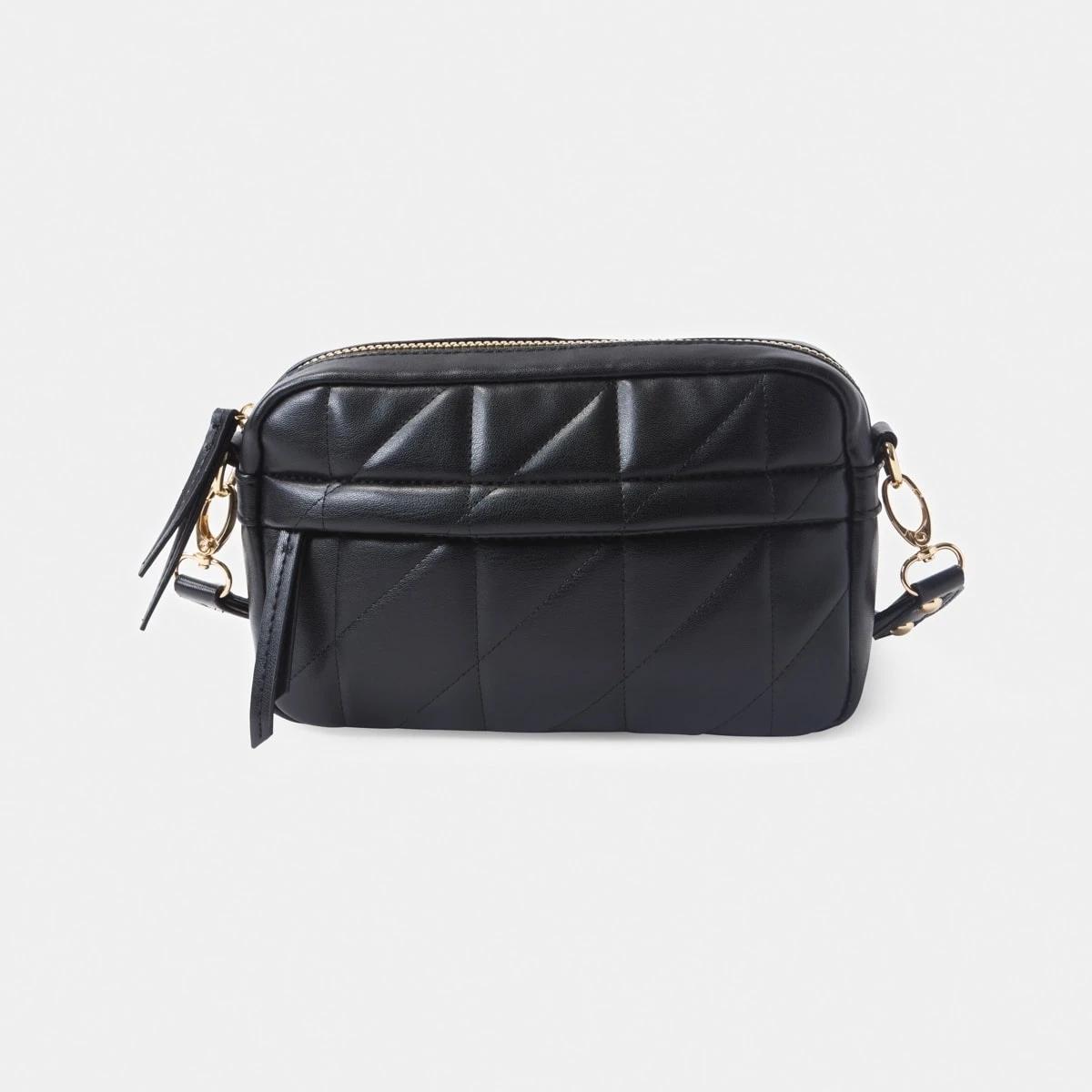 1 Quilted Crossbody Bag BLACK, 1 of 5