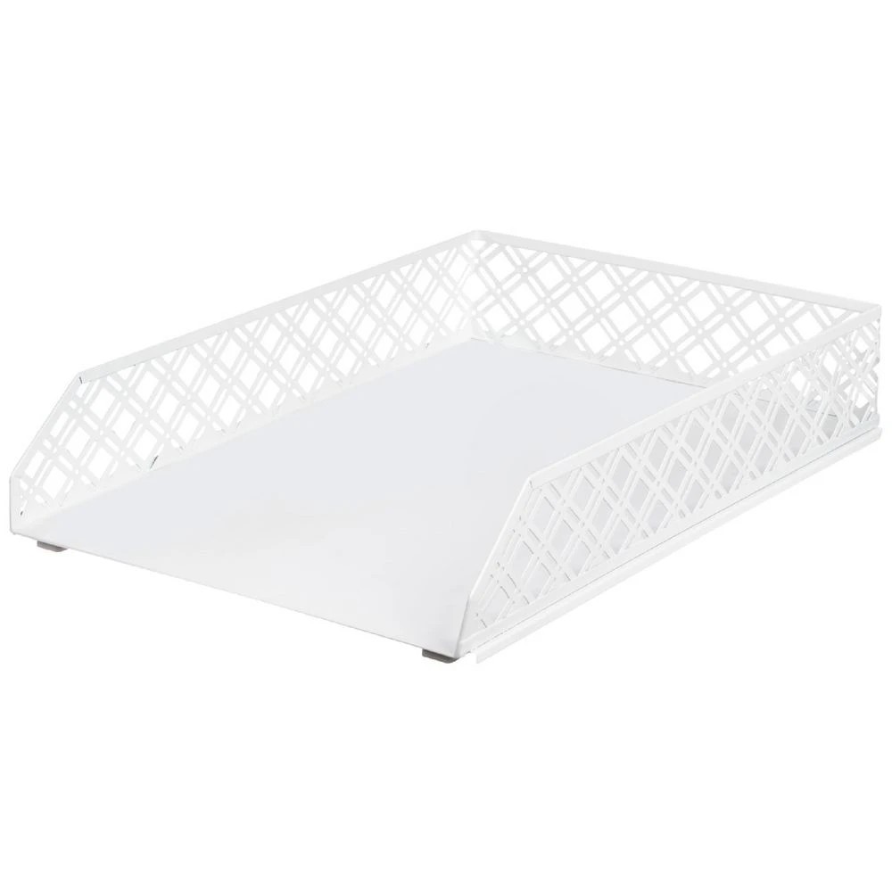 1 Otto Diamond Metal A4 Document Tray White, 1 of 3