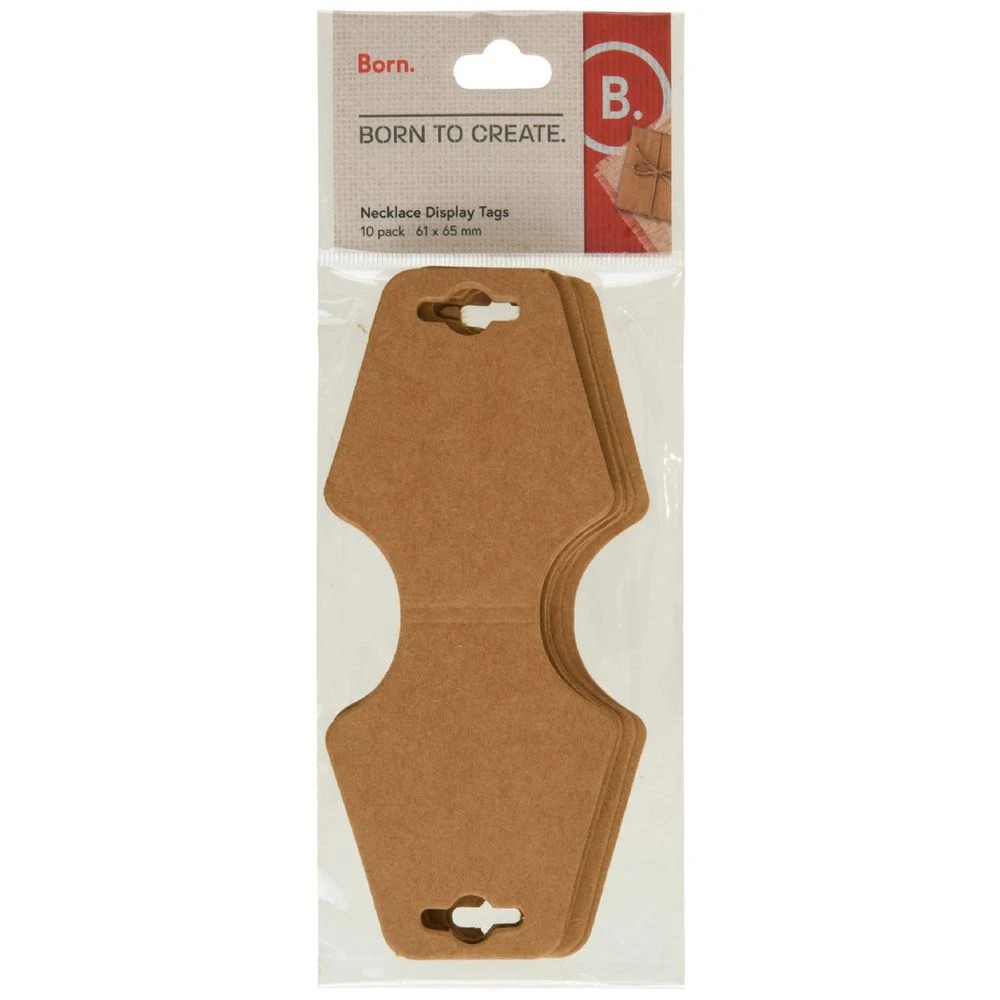 1 Born Kraft Necklace Display Tags 10 Pack, 1 of 2