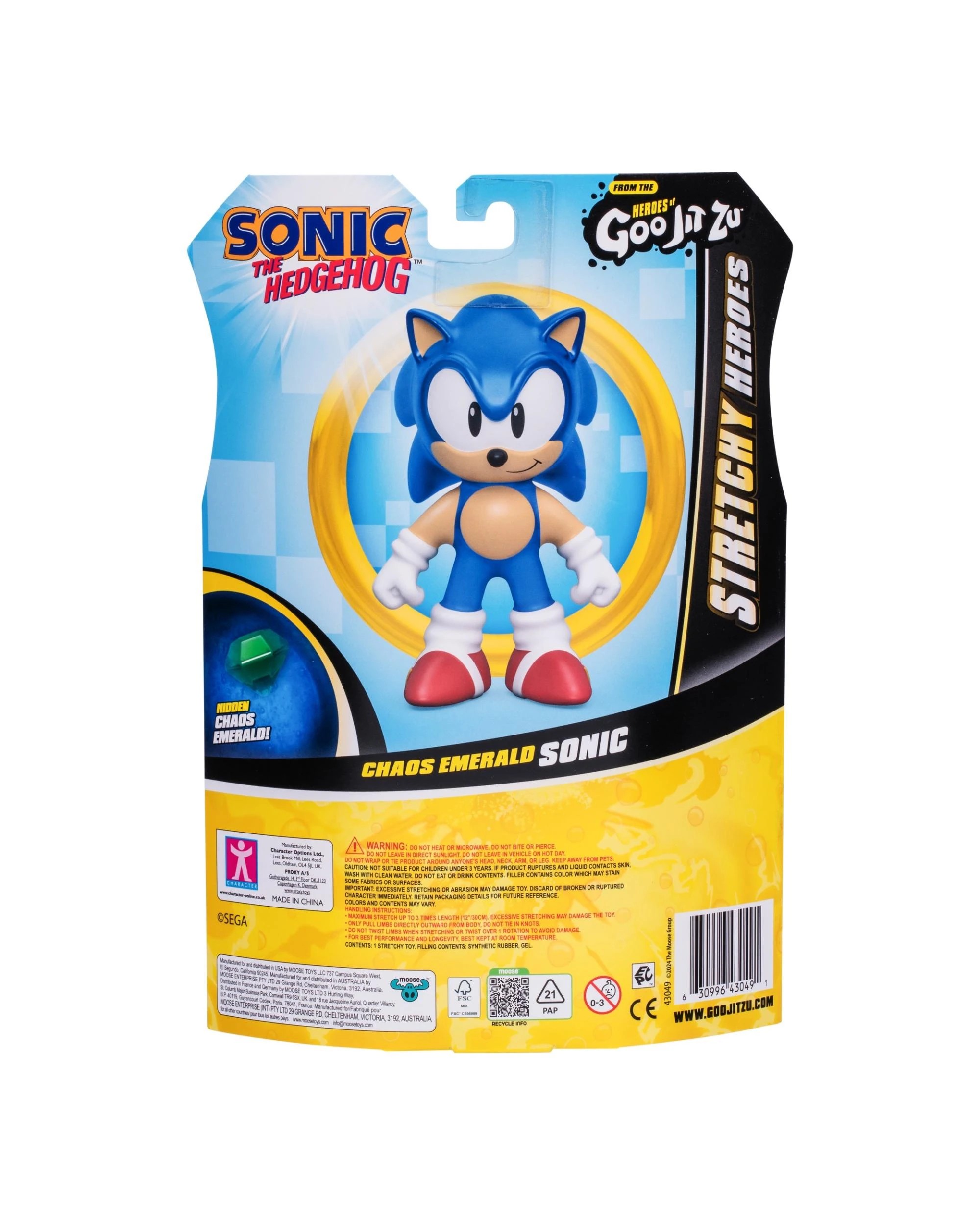 8 Heroes of Goo-Jit-Zu Sonic the Hedgehog Chaos Emerald Sonic Hero Pack, 8 of 8