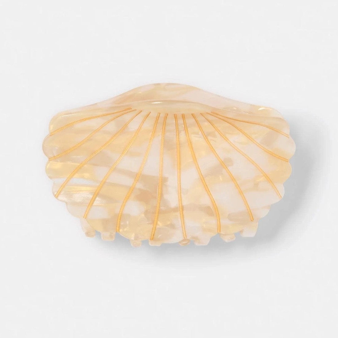 1 Beige Novelty Shell Claw Hair Clip, 1 of 4