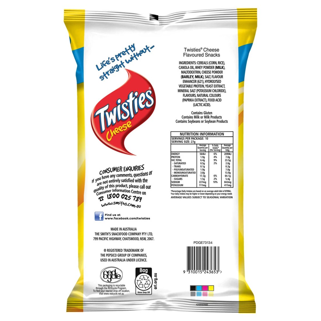 2 Twisties Cheese Party Bag 270g, 2 of 2