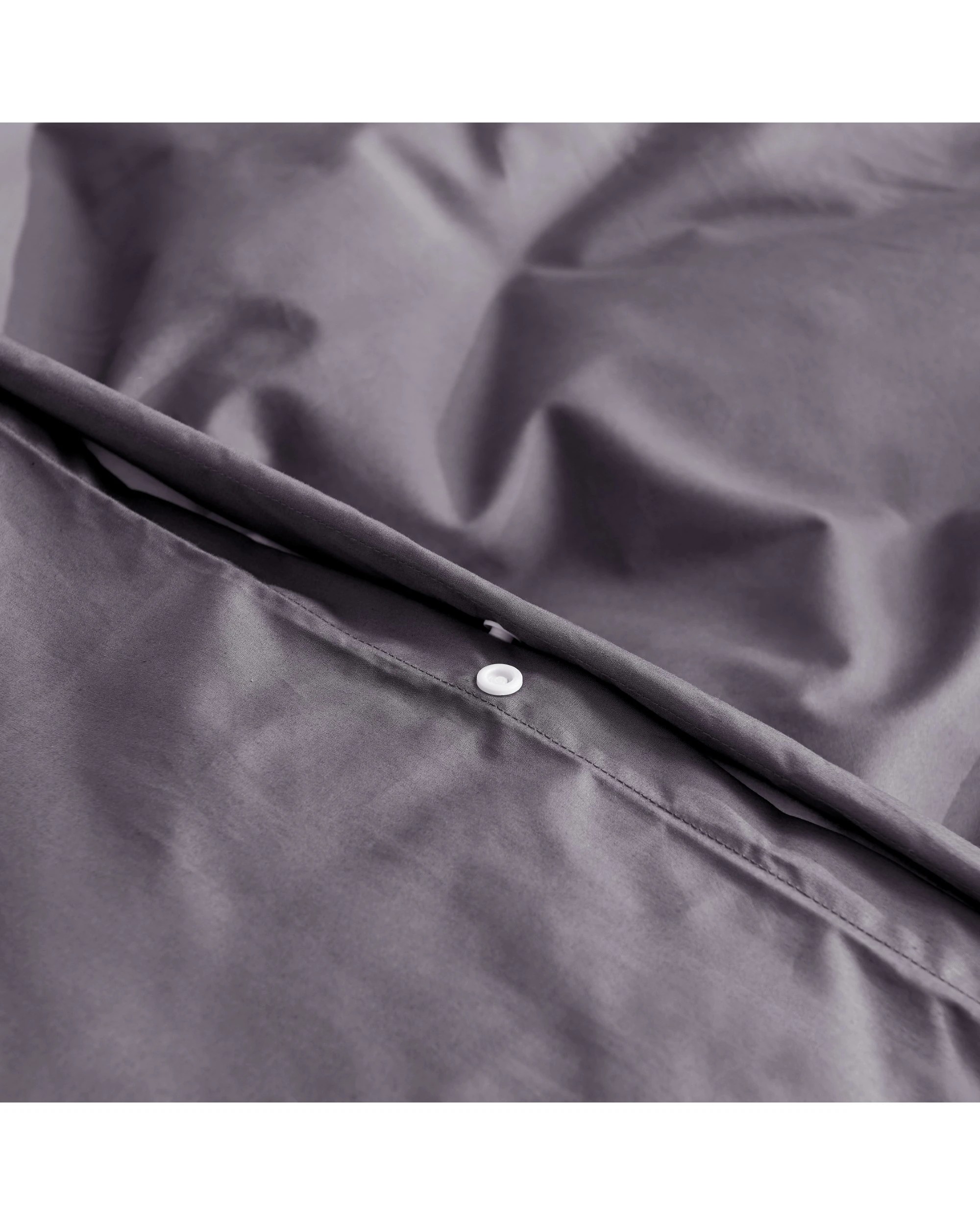 3 Dreamaker 300TC Cotton Percale Quilt Cover Set - Queen Bed - Charcoal, 3 of 6