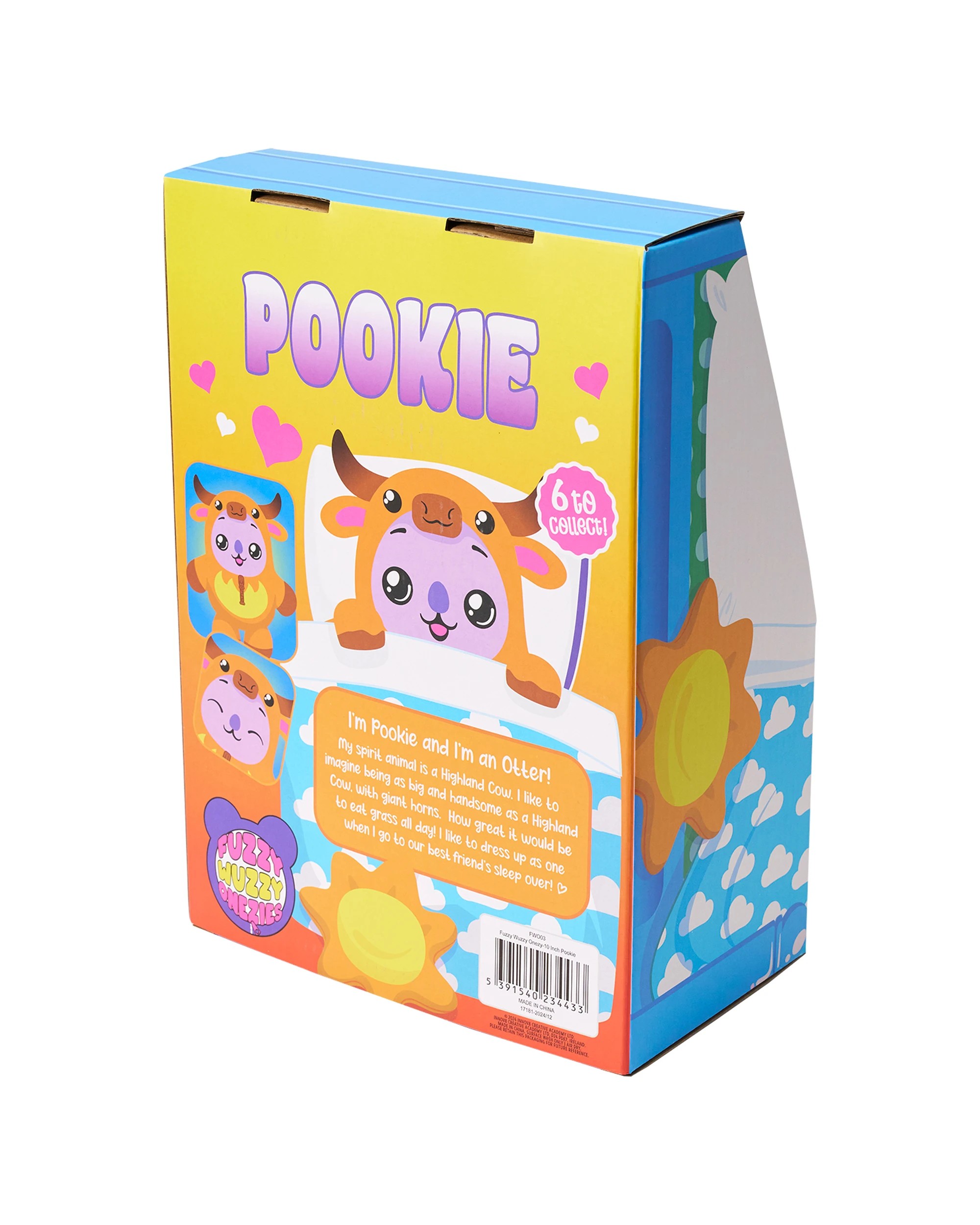 2 Fuzzy Wuzzy - Onezie Pookie 25cm, Soft Toy, Plush, 3 years+, 2 of 6