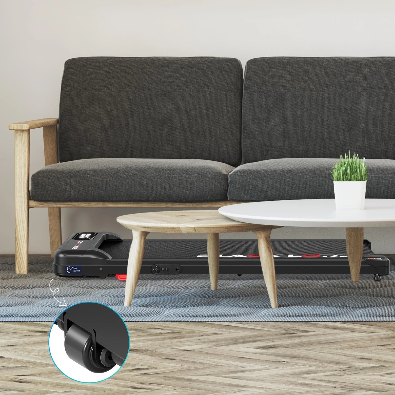 9 Black Lord Treadmill Electric Walking Pad Incline Home Gym Magnetic Remote - Black, 9 of 10