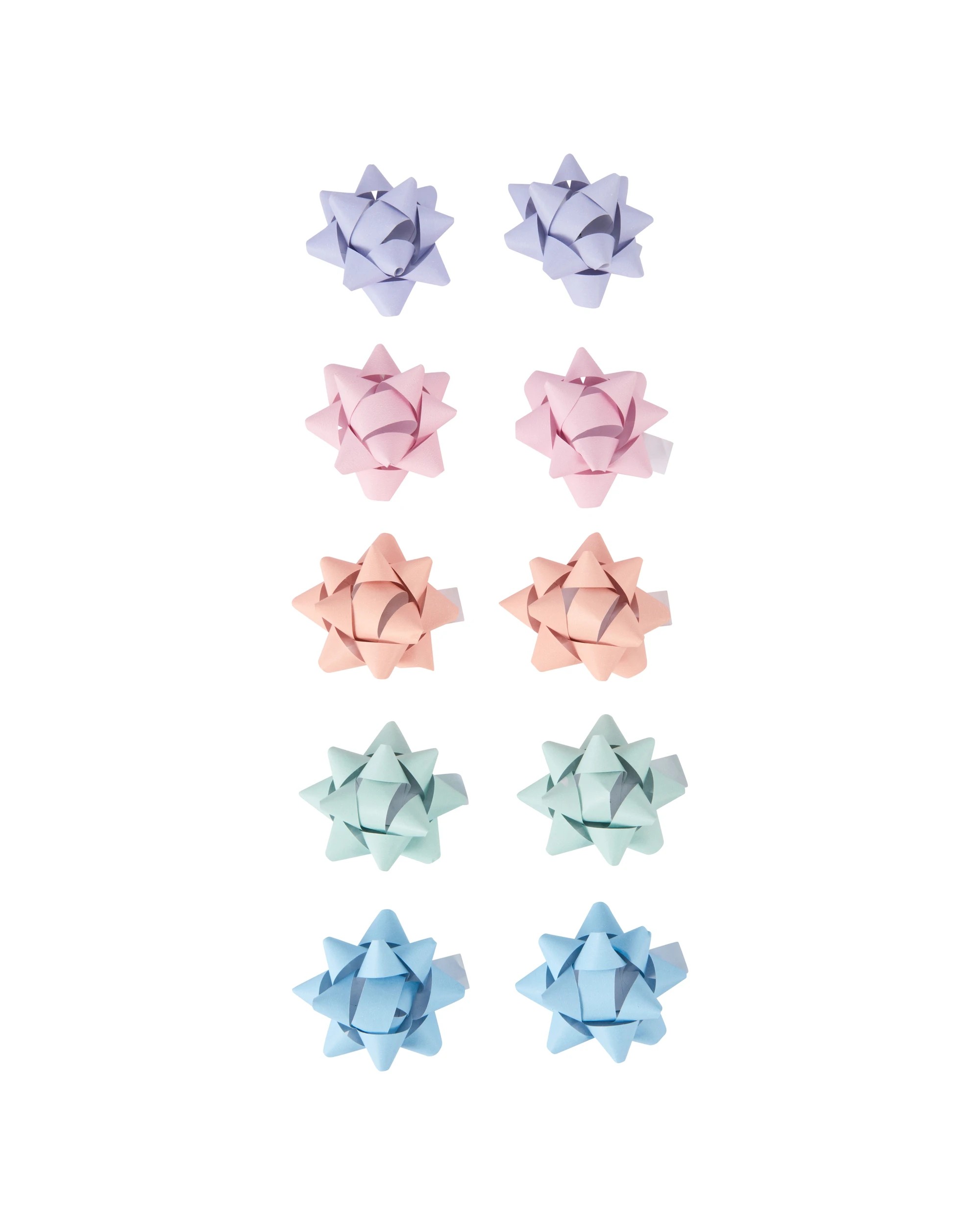 2 10 Piece Mini Paper Bows - Pastel, 2 of 8