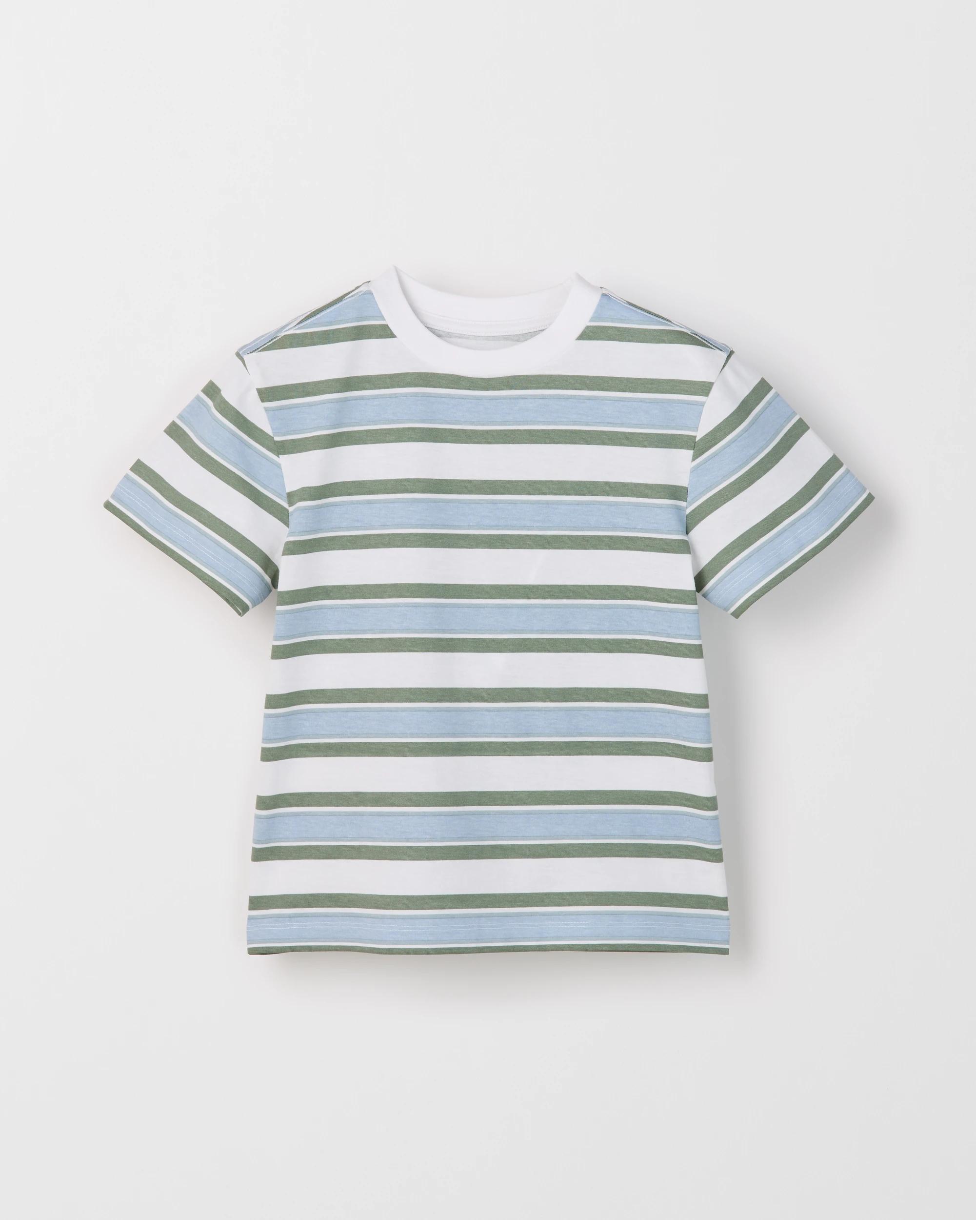 2 Target Kids Australian Cotton Blend 3 Pack T-Shirts STRIPE/GREEN/BLUE, 2 of 5