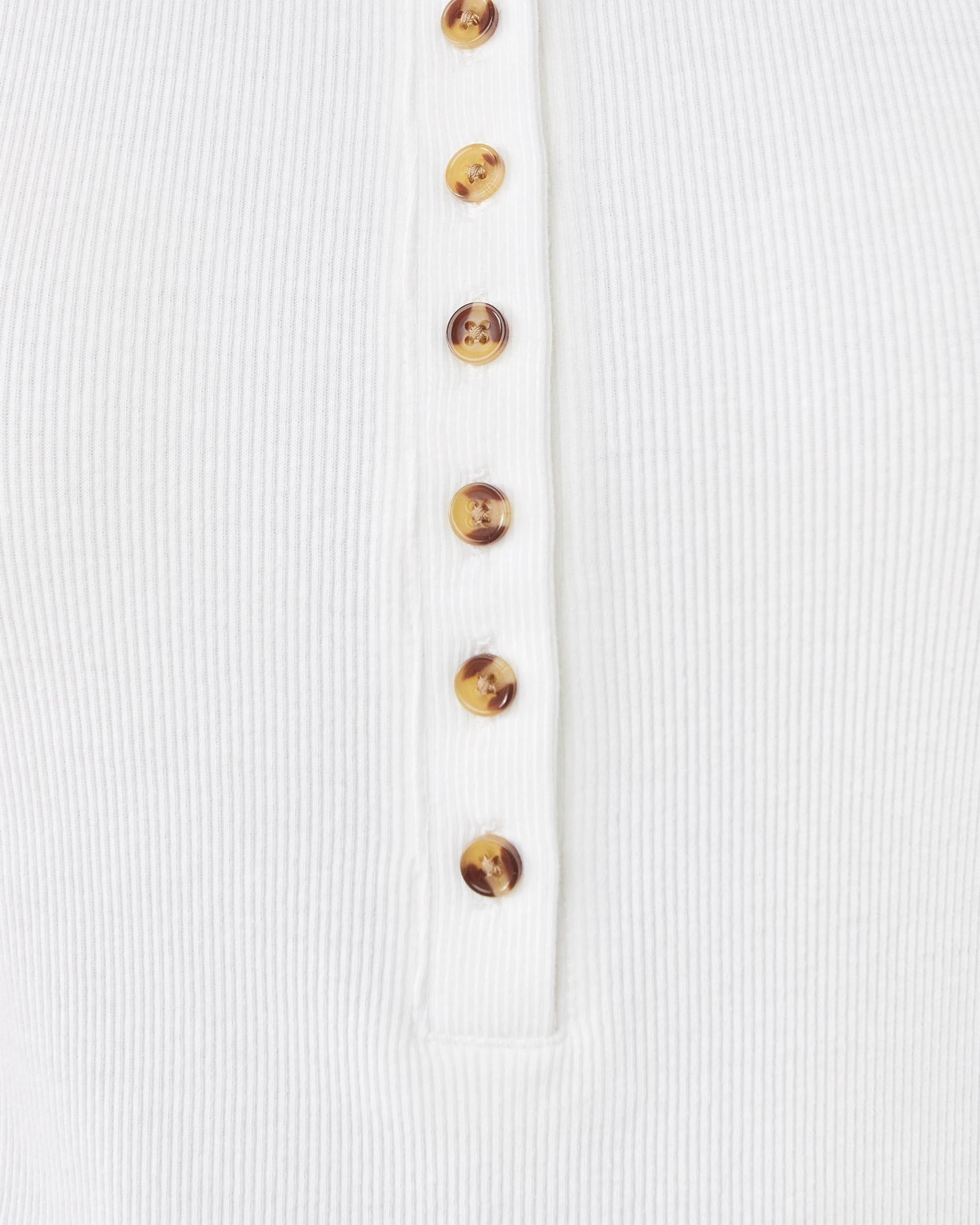 6 Sleeveless Henley Top Cld White, 6 of 6