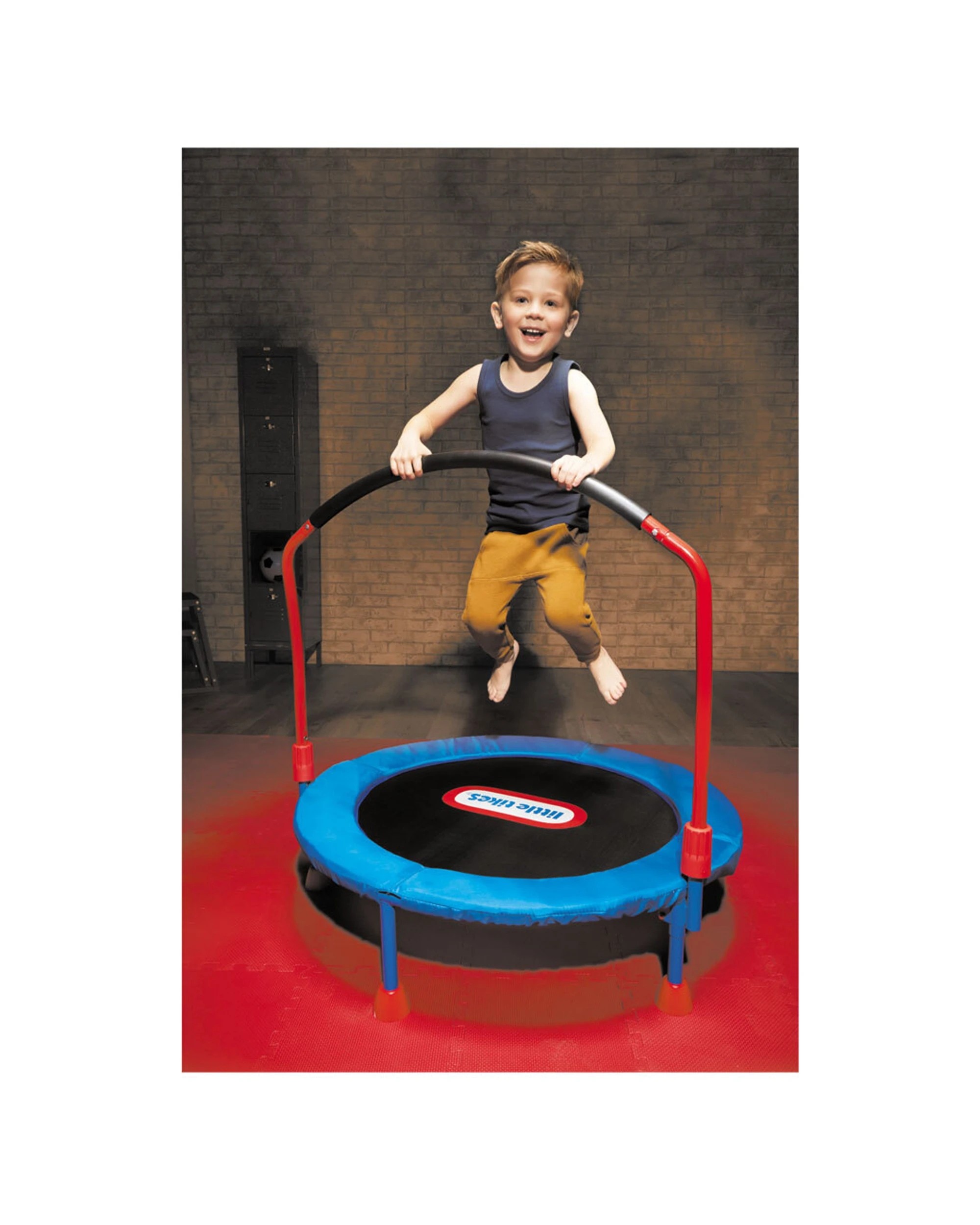 4 Little Tikes 3 Foot Easy Store Folding Indoor Trampoline With Handle Bar Kids Toddlers Fun Toy - Black, 4 of 4