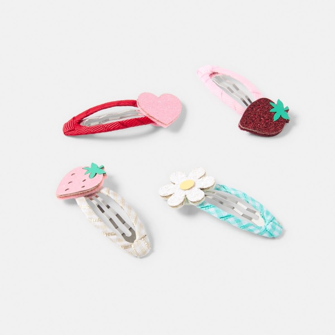 2 4 Pack Berry Snap Hair Clips, 2 of 3