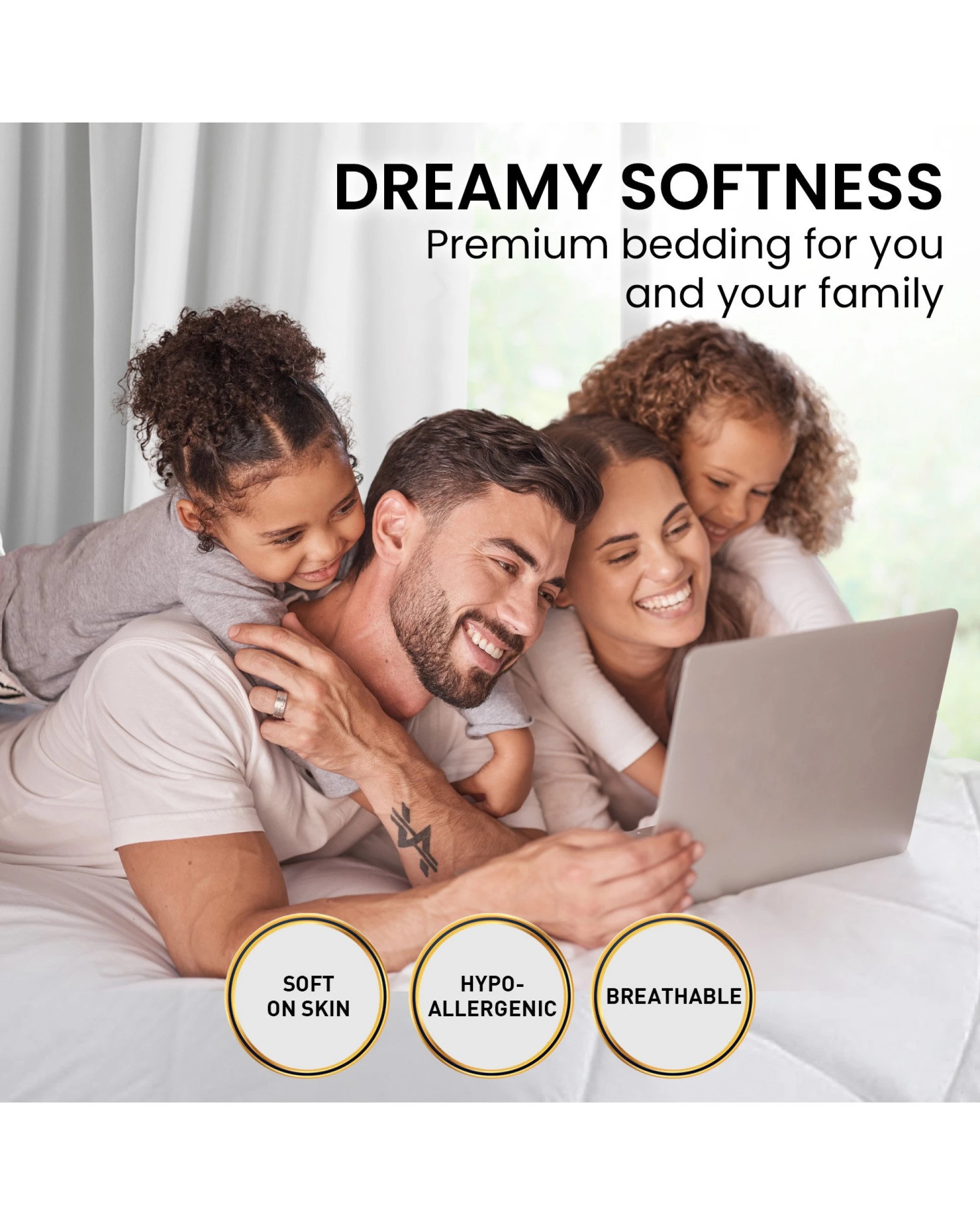 9 Laura Hill 700gsm Microfibre Bamboo Quilt Comforter Doona
 - King Bed, 9 of 10