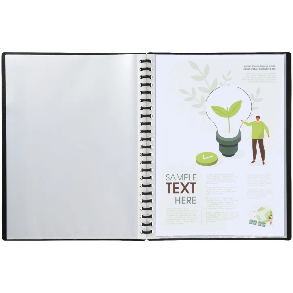 3 J.Burrows Refillable Display Book 40 Pockets Black, 3 of 3