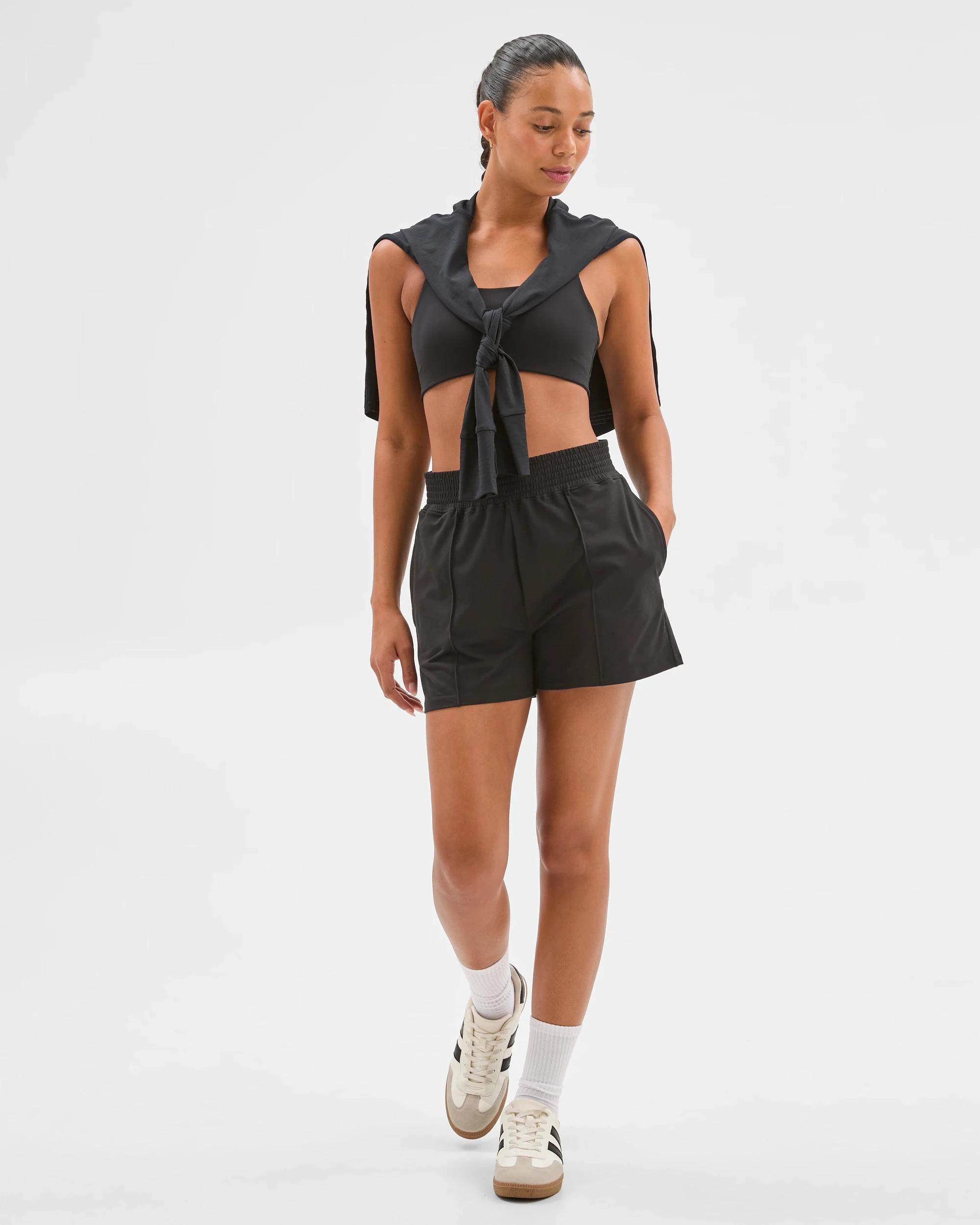 1 Target Active Studio Luxe Relaxed Shorts BLACK, 1 of 6