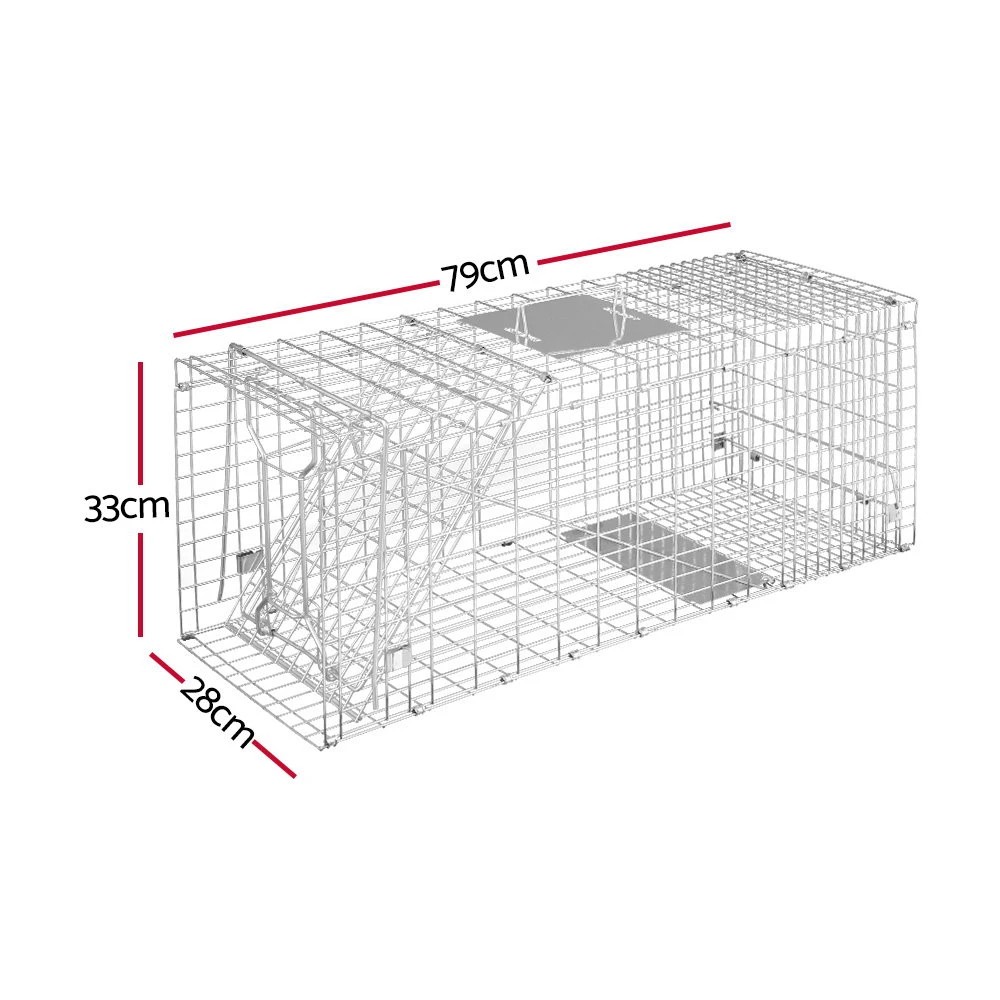 2 Gardeon Animal Trap Cage Possum - Silver, 2 of 5