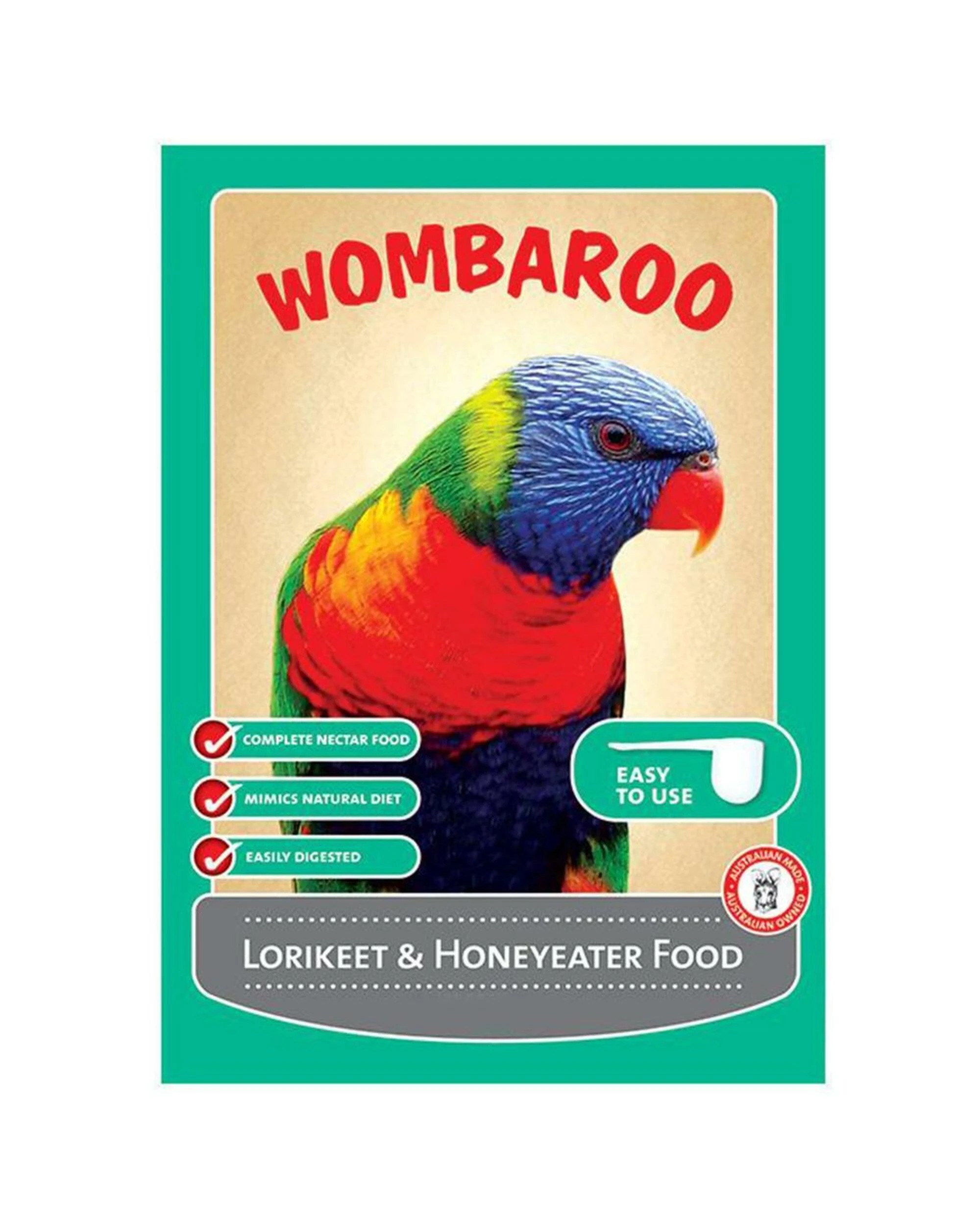 1 Wombaroo Lorikeet & Honeyeater Food 1.5kg, 1 of 1