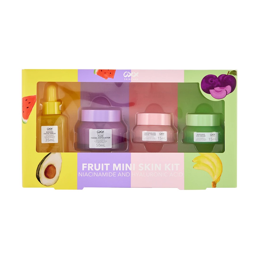 1 OXX Skincare Fruit Mini Skin Kit - Niacinamide and Hyaluronic Acid, 1 of 9