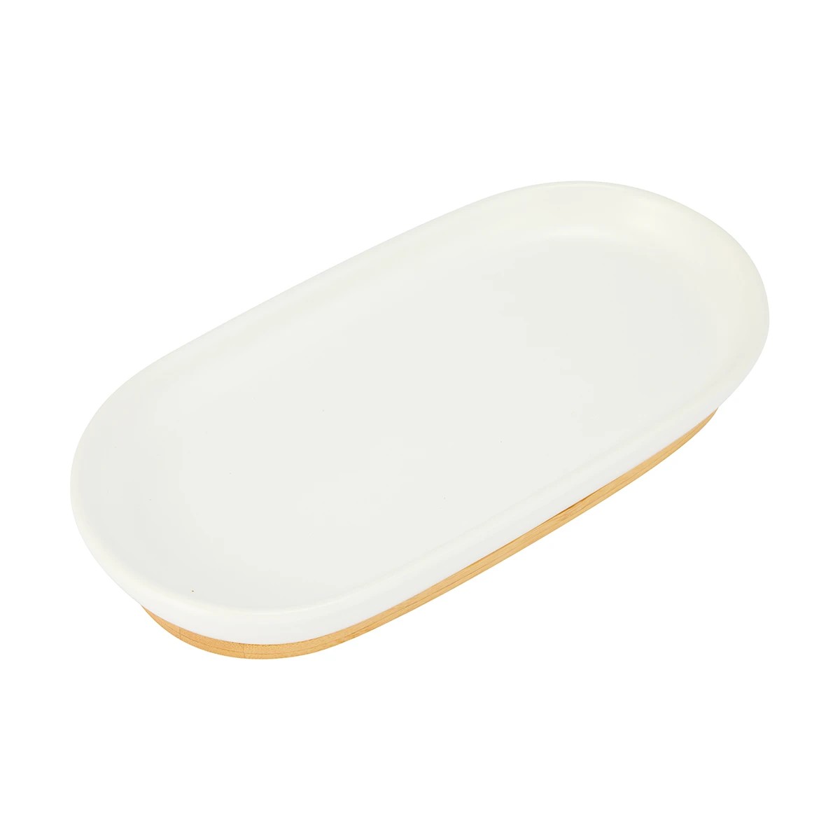 1 Bamboo and White Tray, 1 of 6