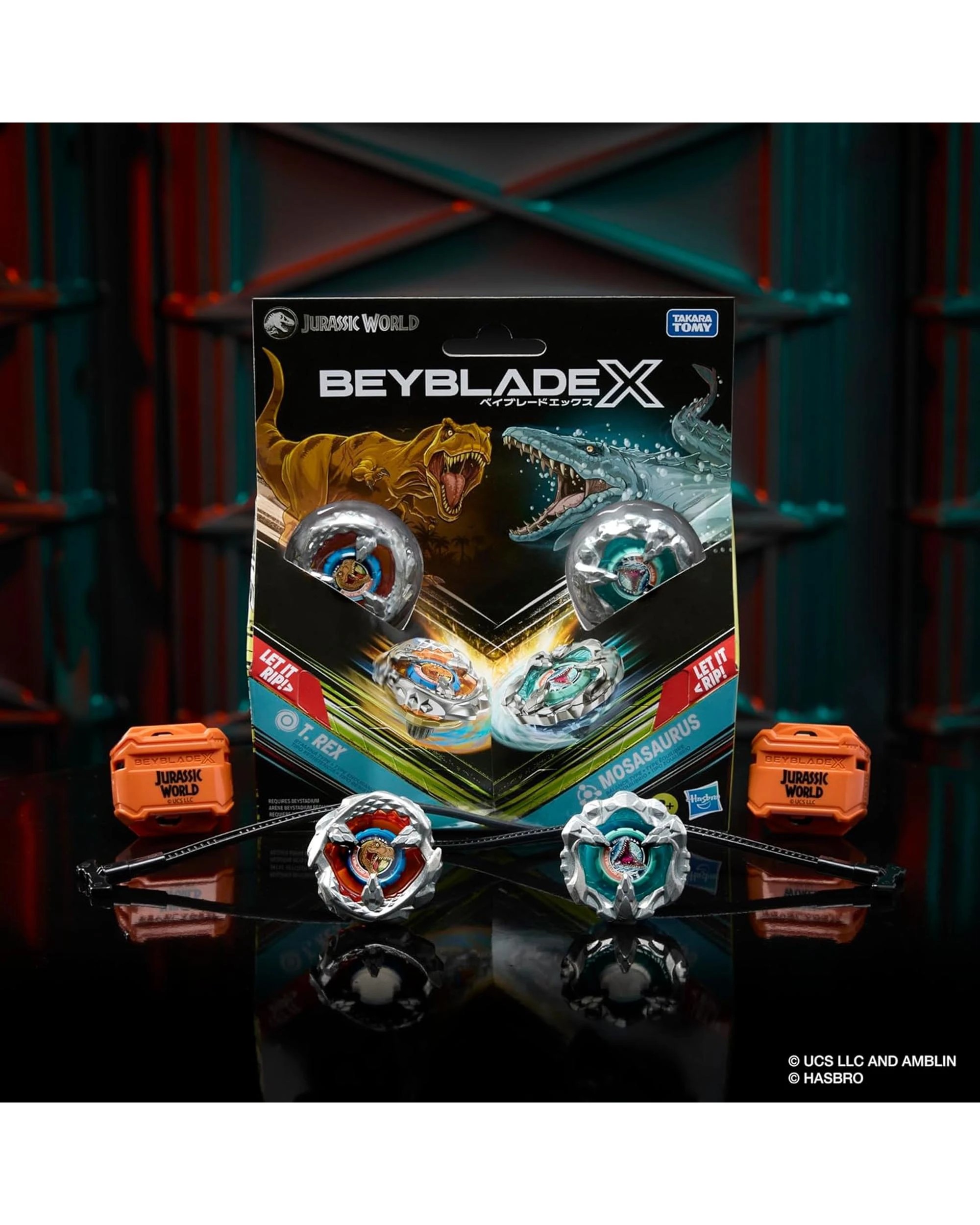 5 Beyblade X Jurassic World T. Rex vs Mosasaurus Multipack Set, 5 of 6
