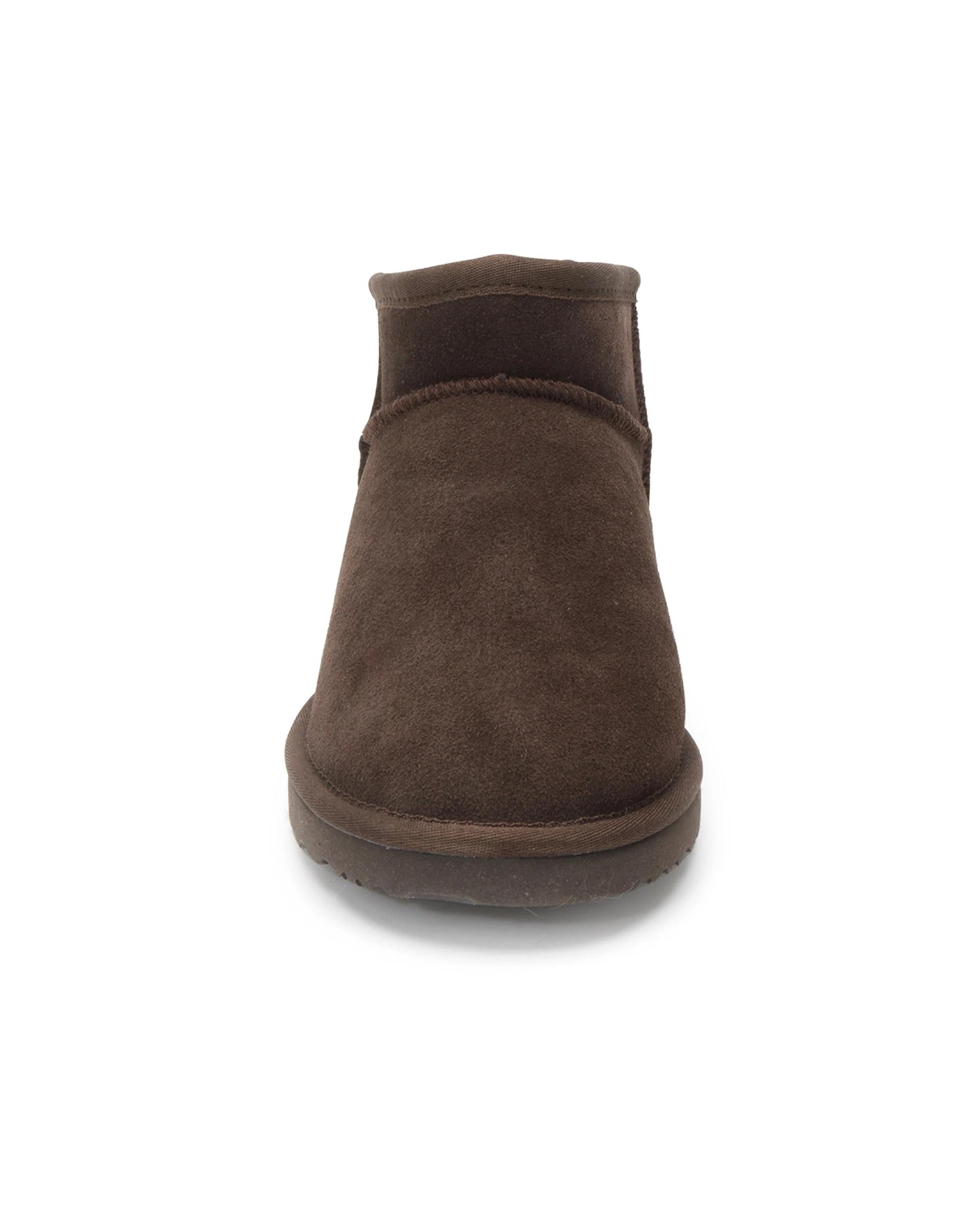 5 AUS WOOLI Urban Chic Sheepskin Classic Ultra Mini UGG Boots CHOCOLATE, 5 of 6