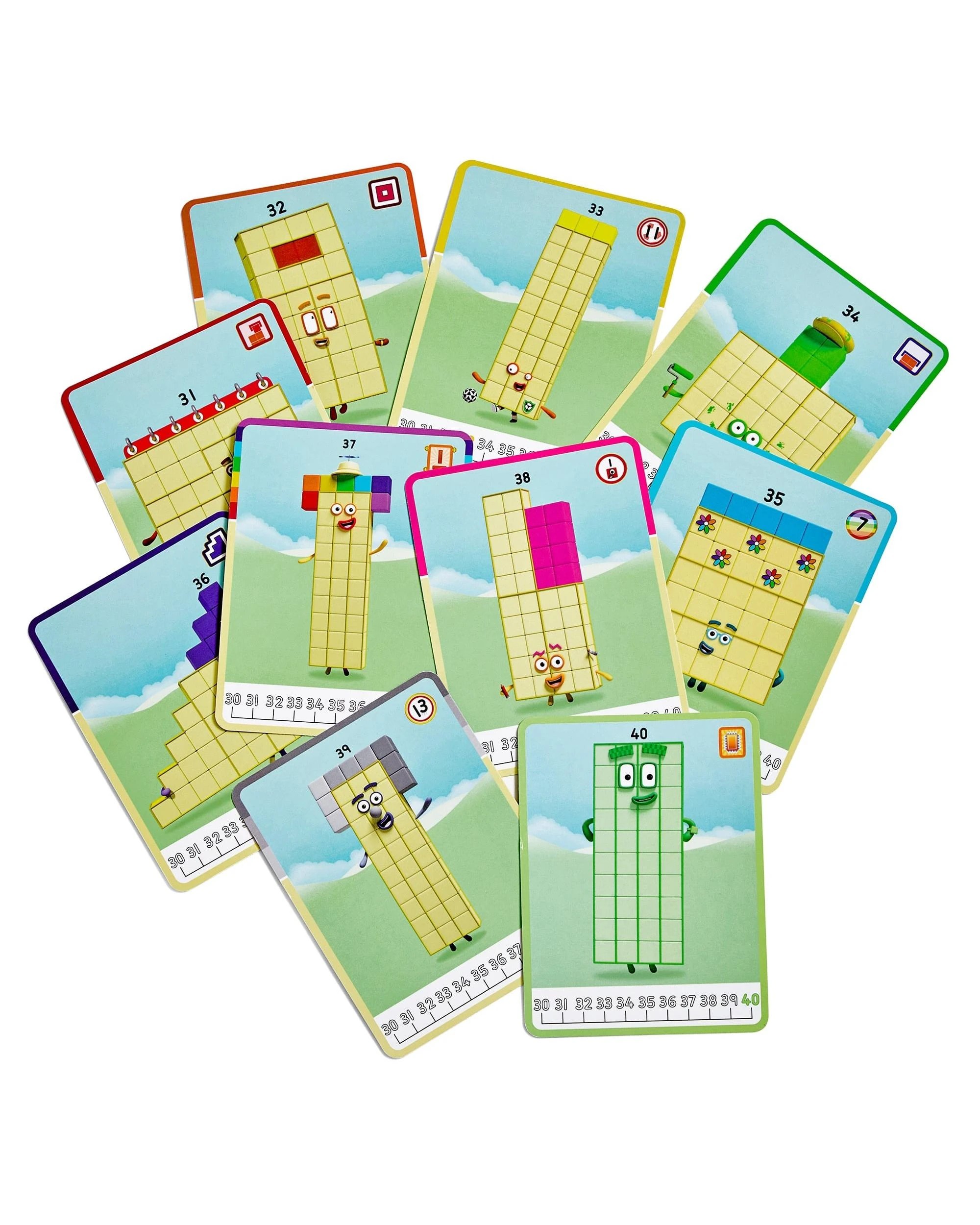 6 Hand2Mind Numberblocks Mathlink Cubes 31 to 40 Activity Set, 6 of 9