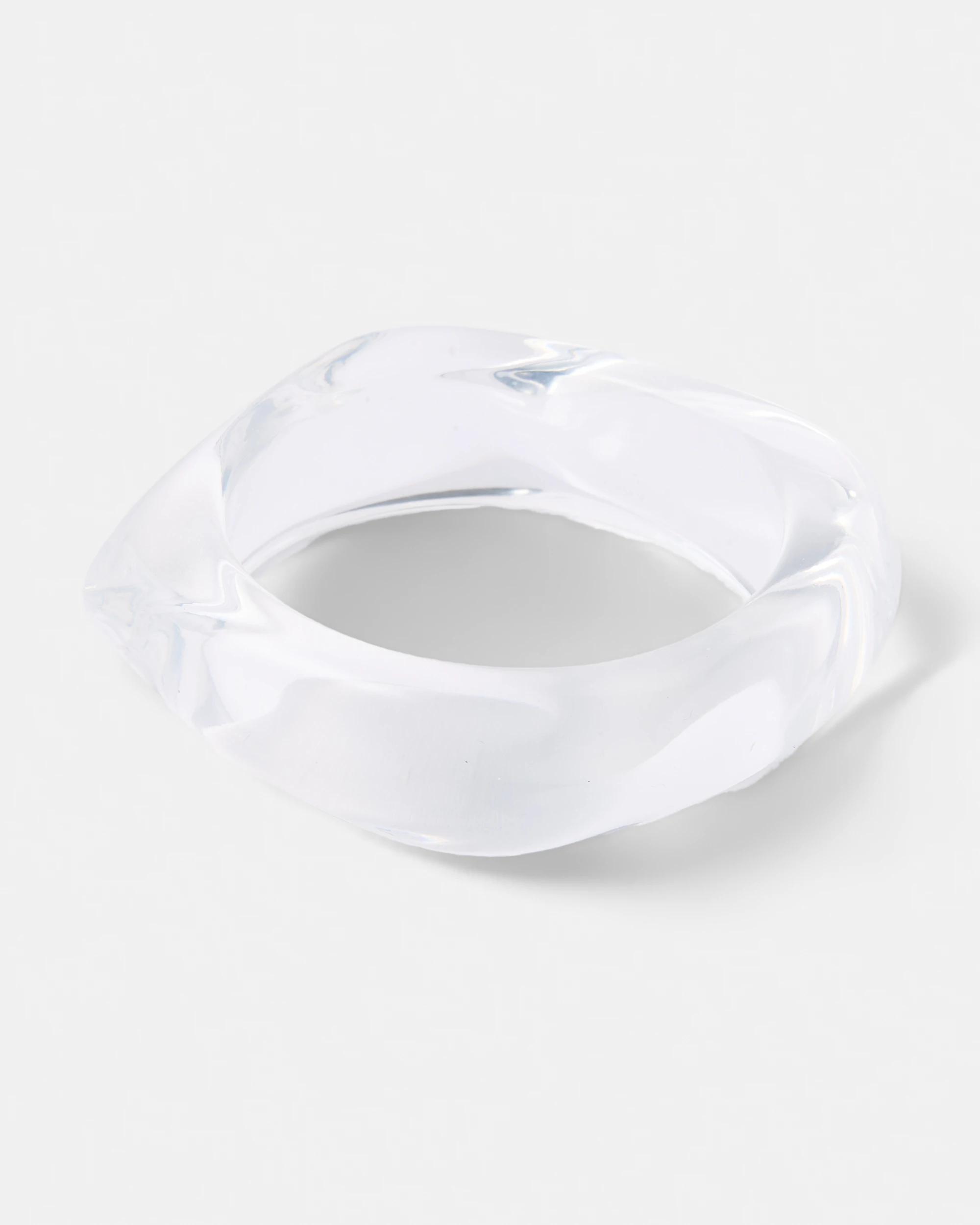 2 Chunky Clear Bangle Clear, 2 of 4
