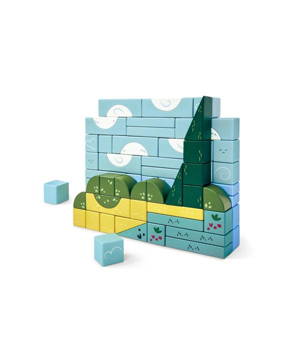 Hape Van Gogh Building Block Set of 76 Colourful Creative Play Educational Toy Plastic Set - Multi