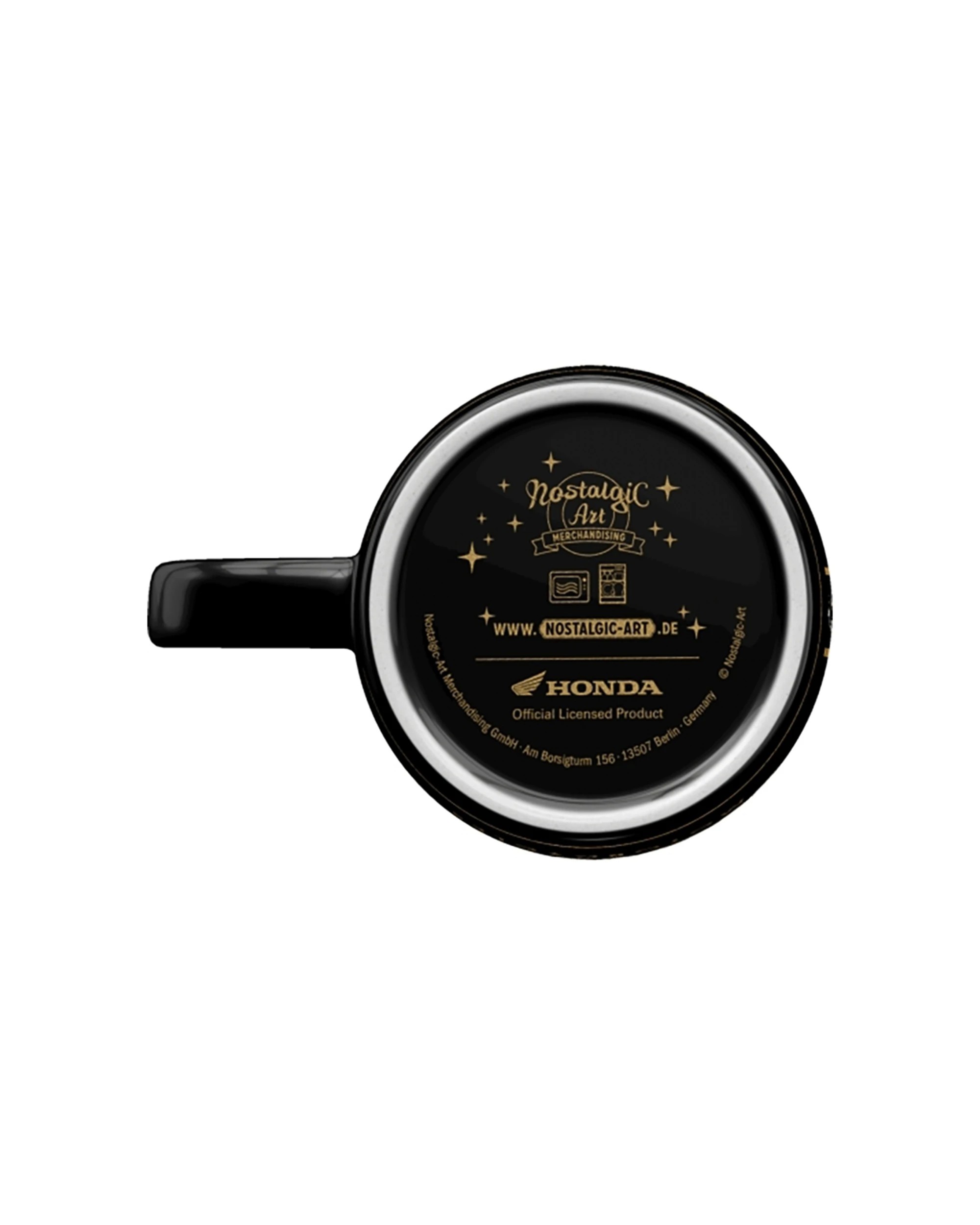 5 Nostalgic-Art 4PK Ceramic Mug 330ml Retro Design - Honda MC Motorcycles Gold - Black, 5 of 5