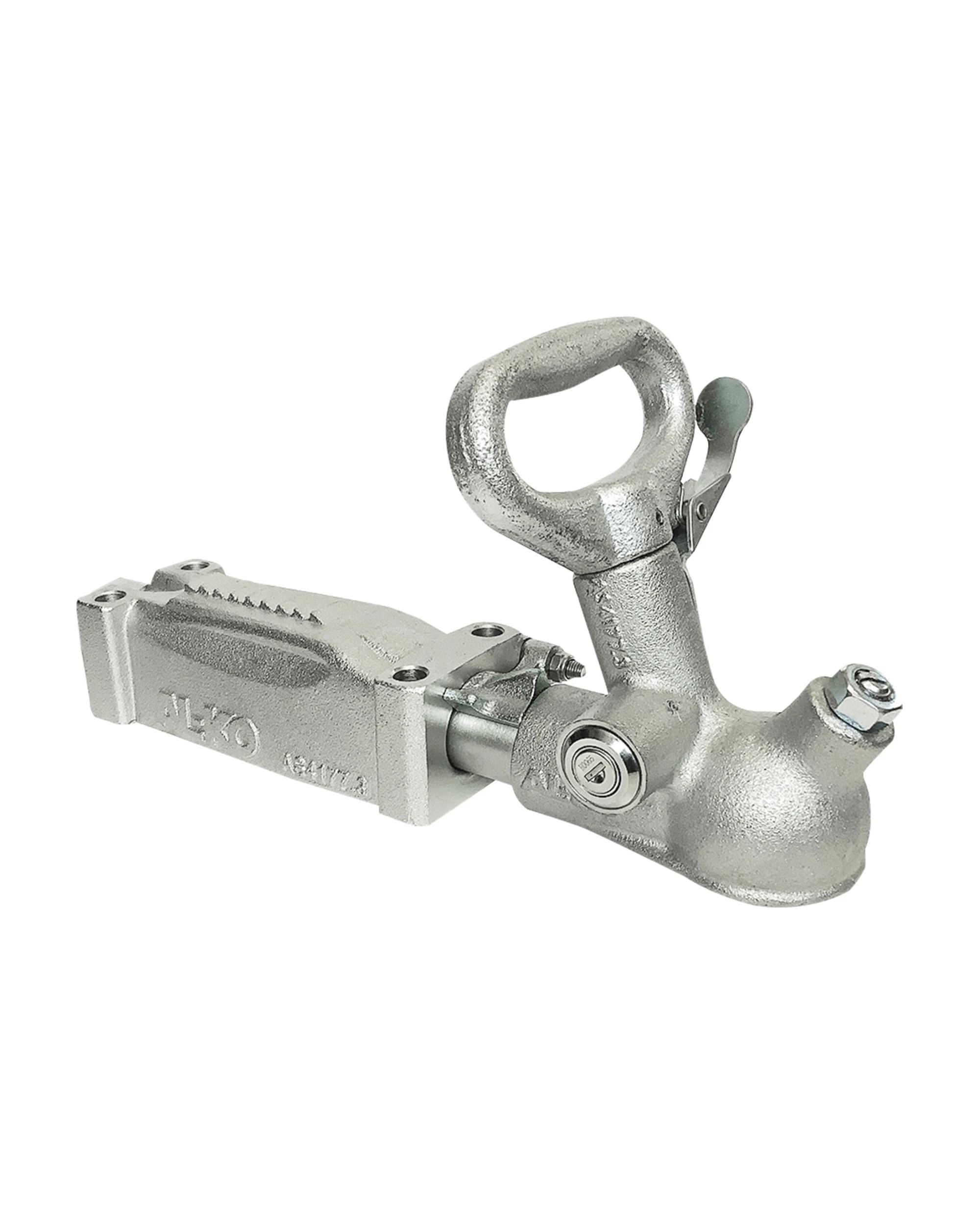 1 Alko Lockable Coupling 2 Tonne Override 614054LPL - Grey, 1 of 4