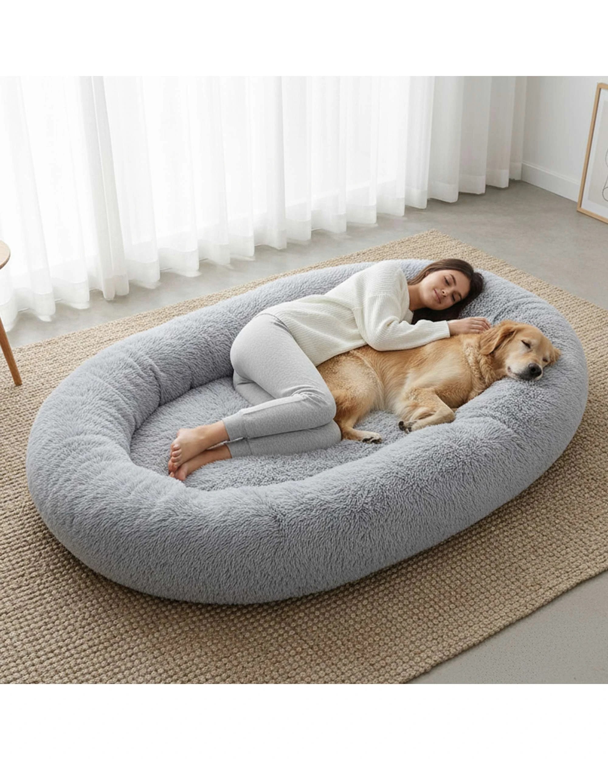 3 Advwin Extra Large Human Size Dog Bed Pet Bed, 3 of 7