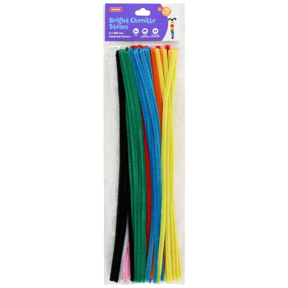 1 Kadink Chenille Stems Bright 70 Pack, 1 of 3