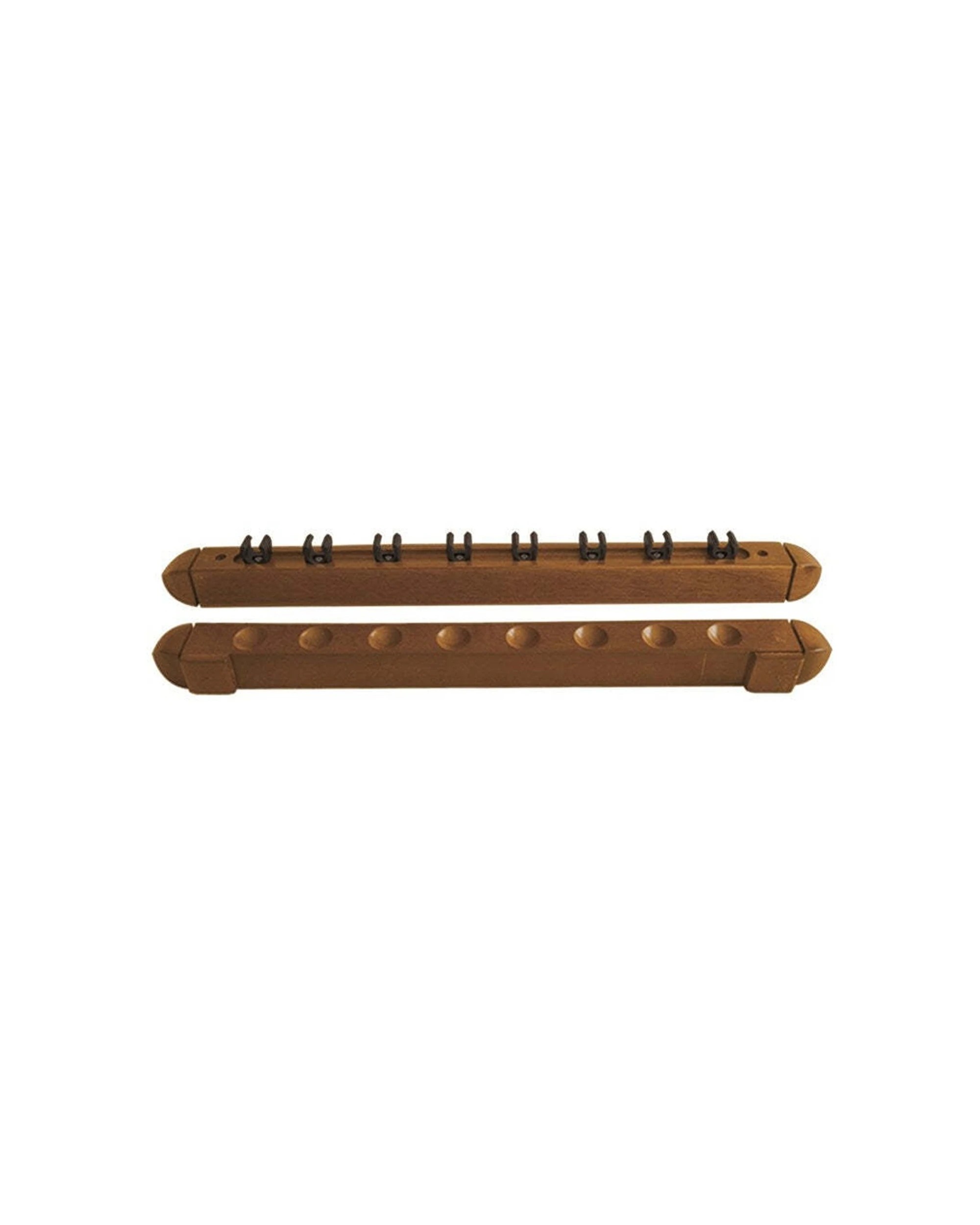 1 Formula Sports Billiard 8-Cues Clip 46cm Wall Mounted Rack Storage Oak - Natural, 1 of 1