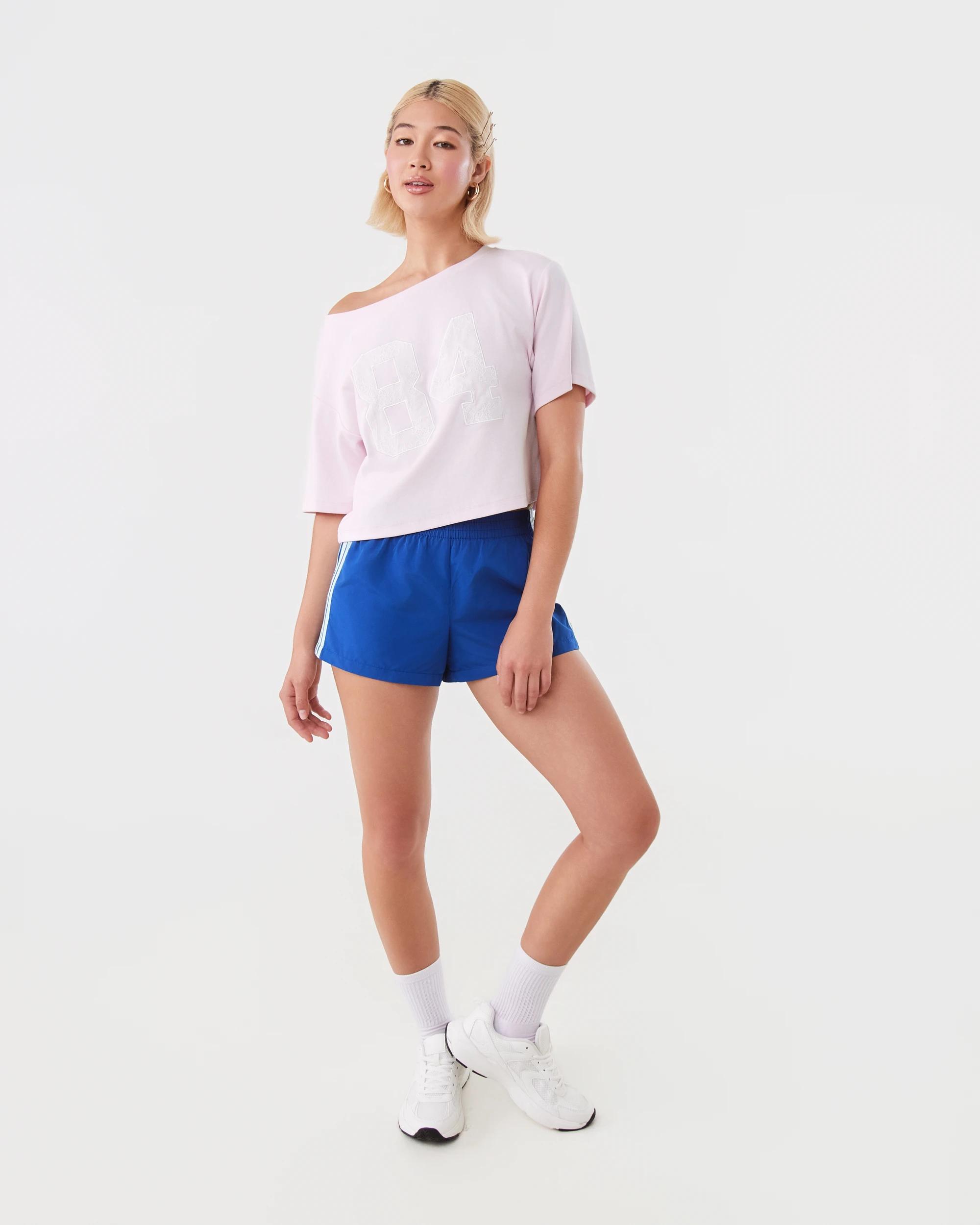 2 Off The Shoulder Print T-shirt Bllet Pink, 2 of 10