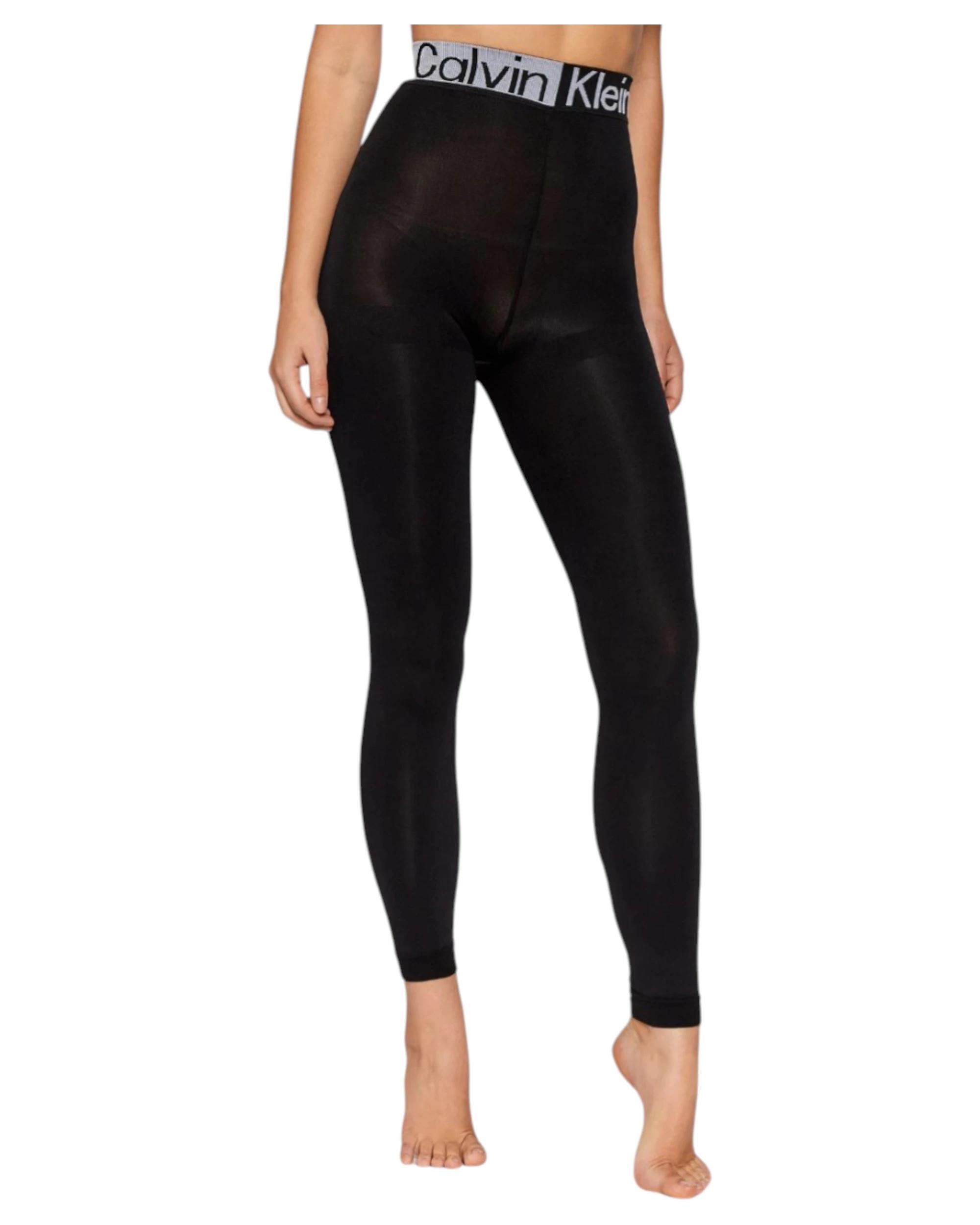 6 Calvin Klein 2 Pack Womens Black Slim Fit Pull On High Rise Leggings BLACK, 6 of 6
