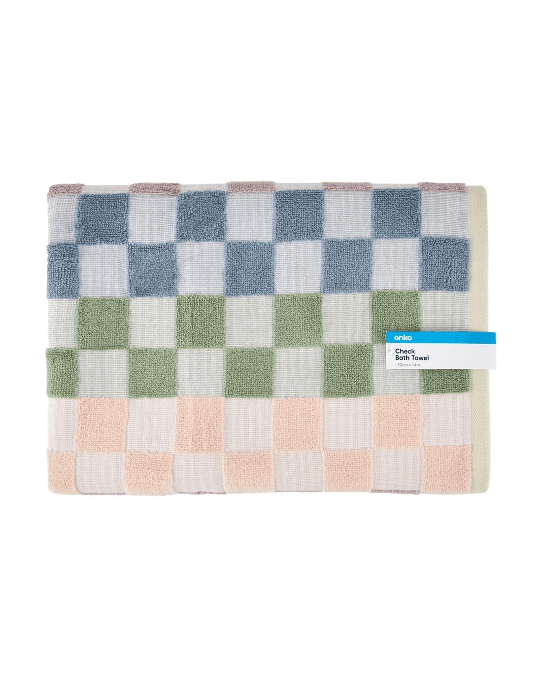 5 Check Cotton Bath Towel, 5 of 6