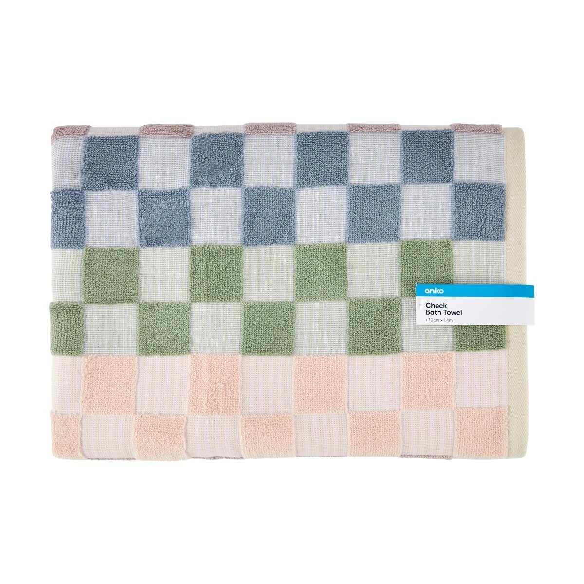 5 Check Cotton Bath Towel, 5 of 6