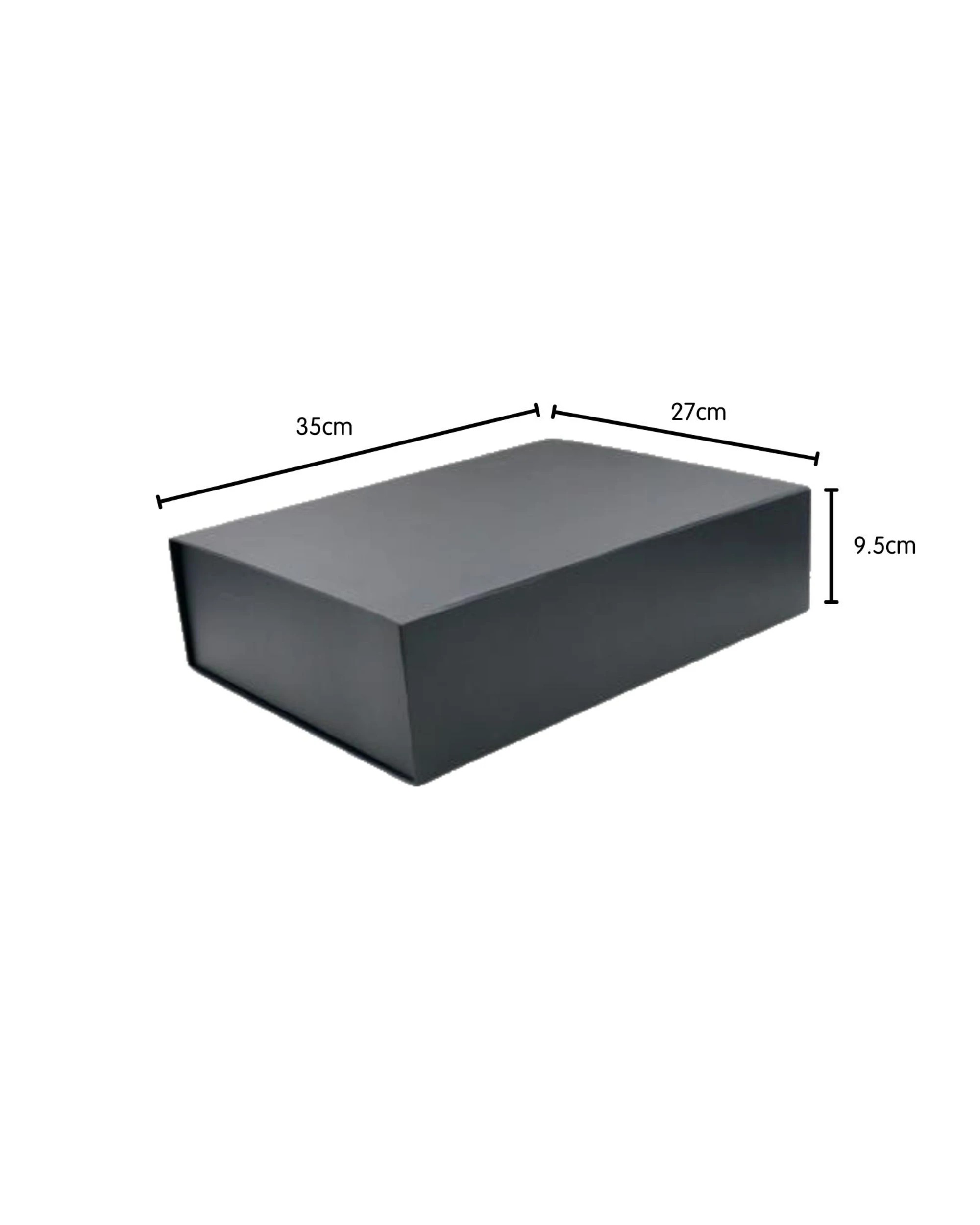 2 Durmaz Black Magnetic Gift Box 35cm x 27cm - Black, 2 of 2