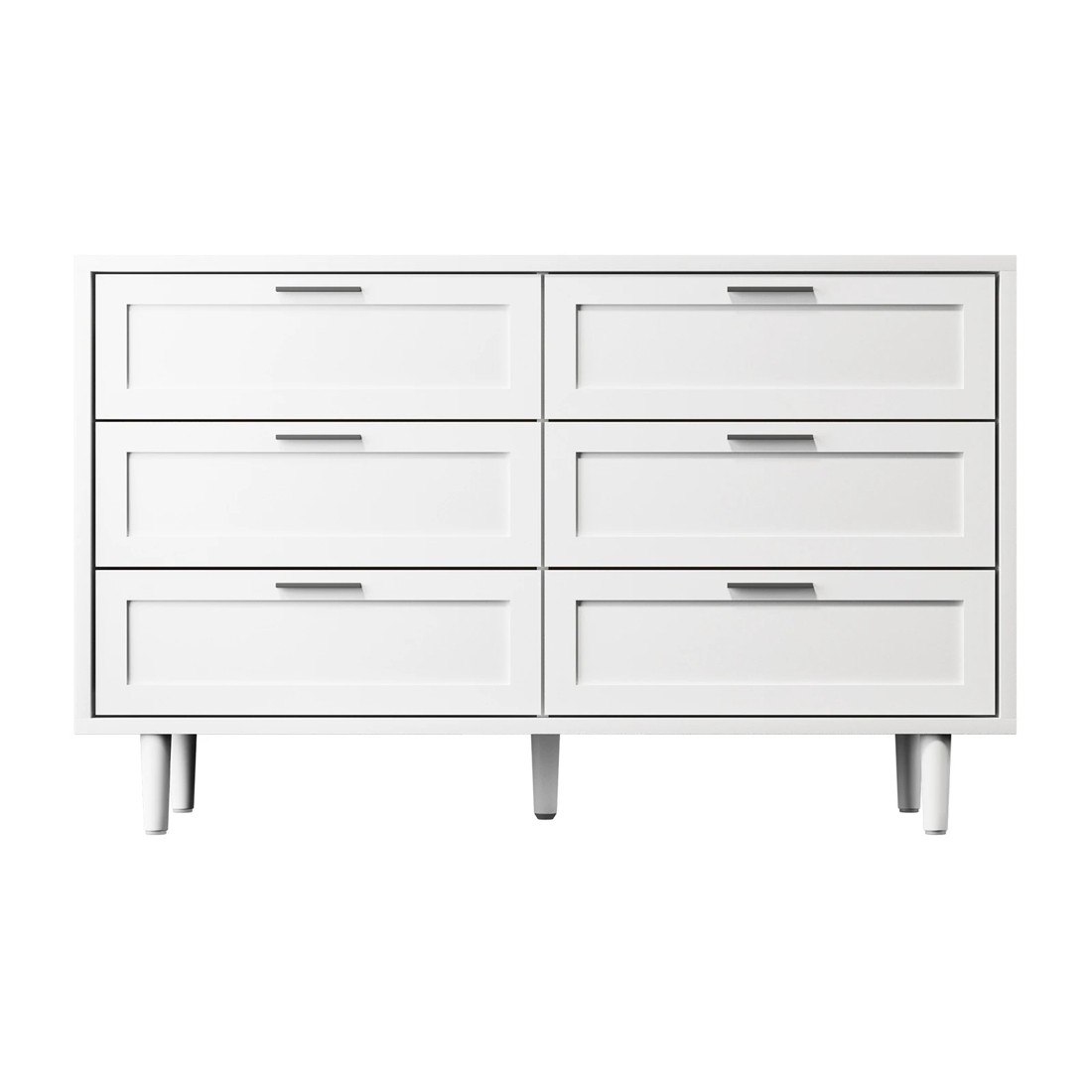 7 Oikiture 6 Chest Of Drawers Dresser Chest Storage Cabinet Lowboy
 - White, 7 of 10