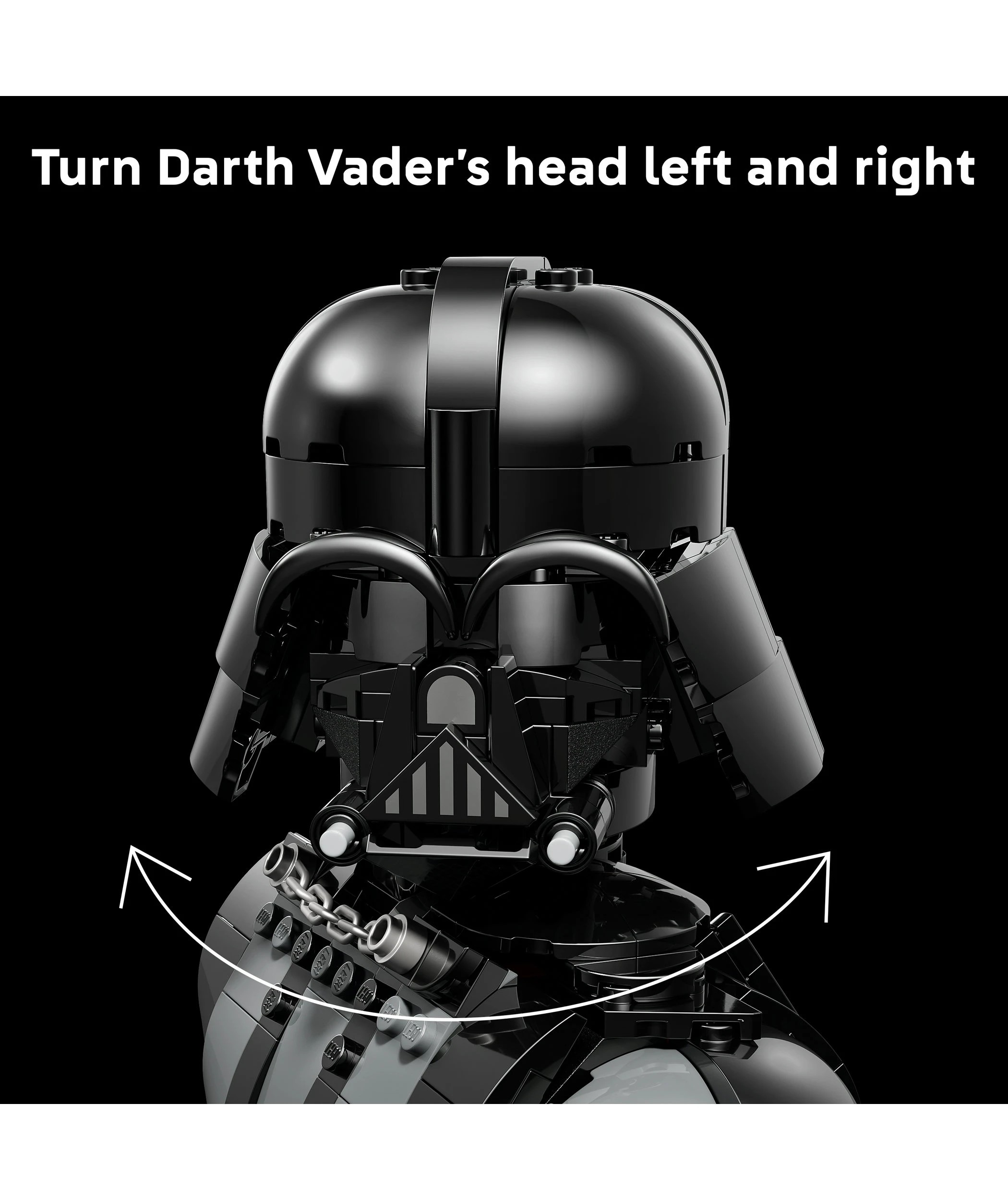 6 LEGO Star Wars Darth Vader Bust 75439, 6 of 10