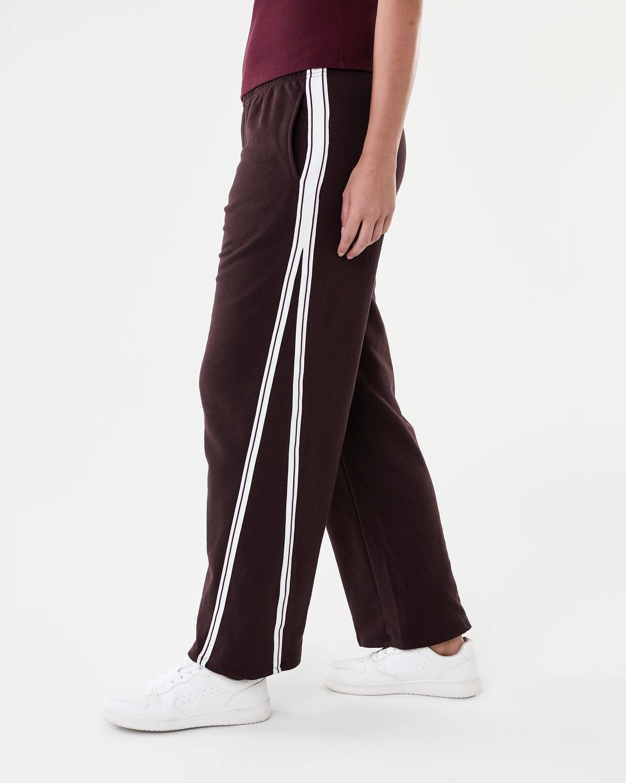 2 Split Stripe Trackpants Choc Strp, 2 of 6