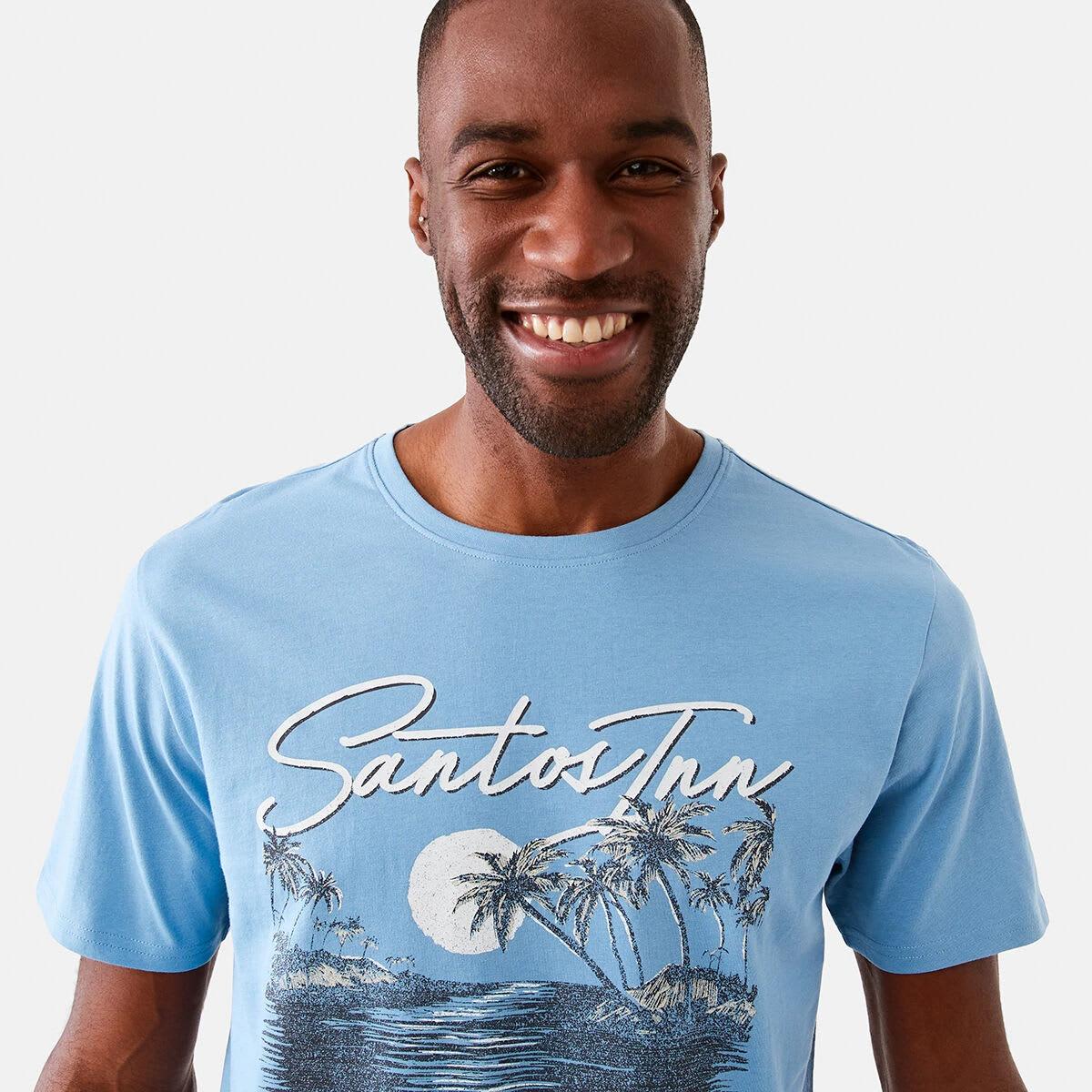 4 Printed T-shirt Blu Allure, 4 of 5