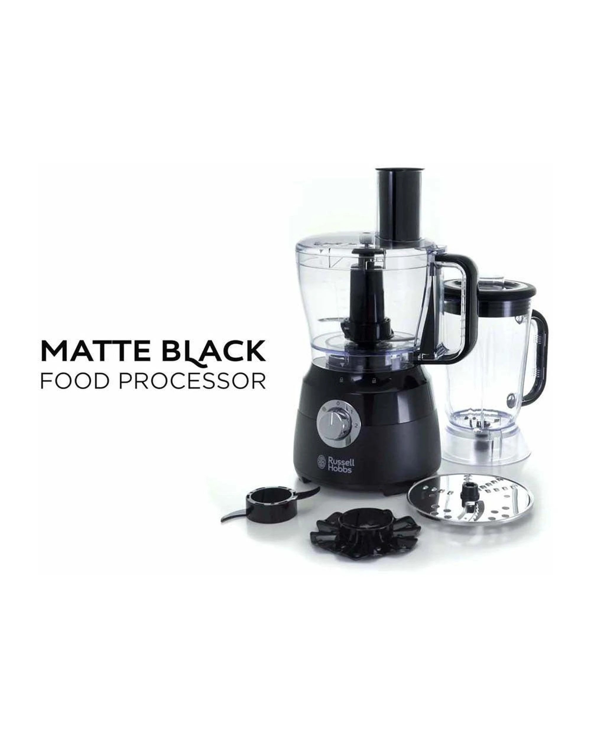 5 Russell Hobbs 2.5 Litre Desire Food Processor - Matte Black, 5 of 5