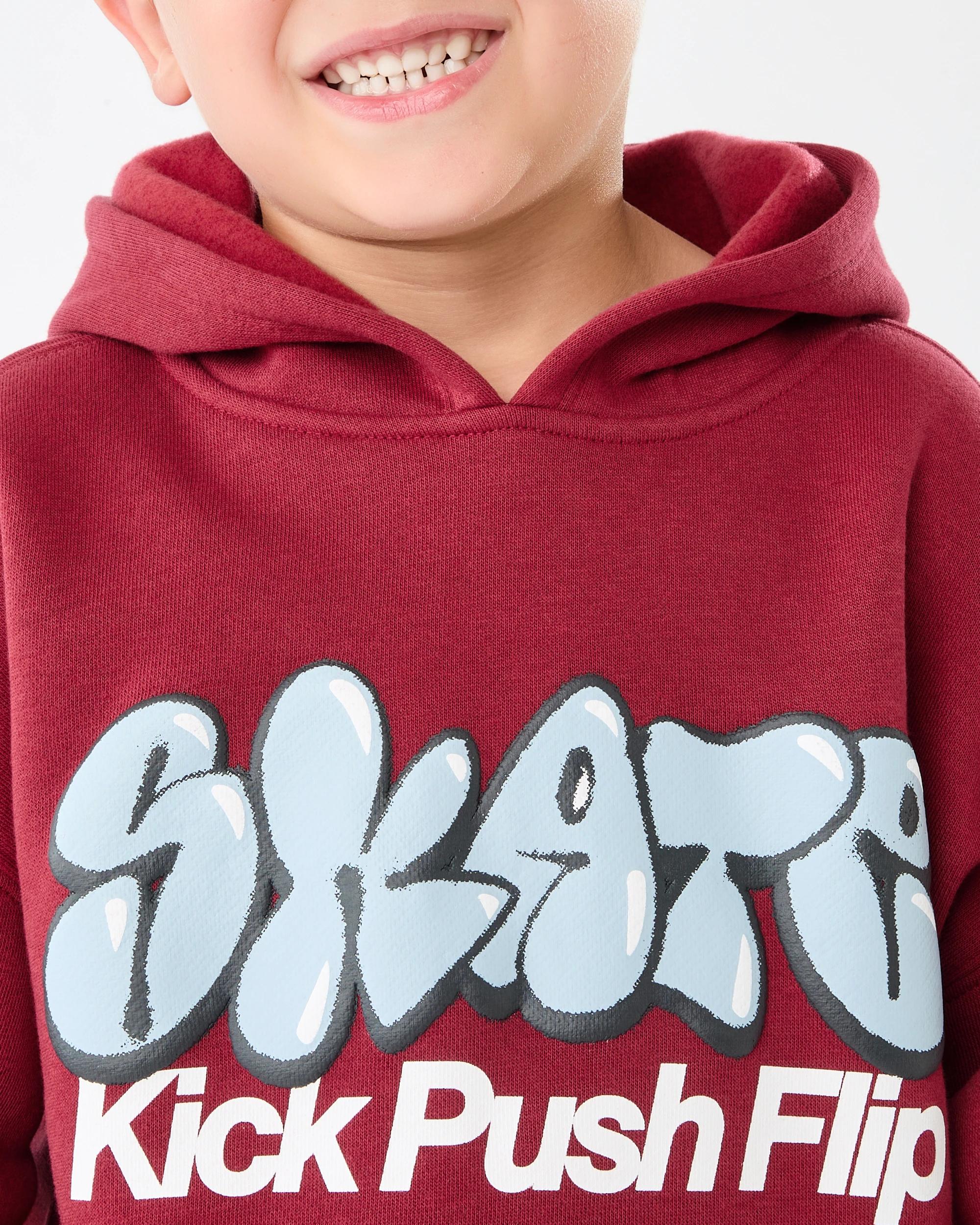 4 Oversize Print Hoodie Red Slogan, 4 of 7