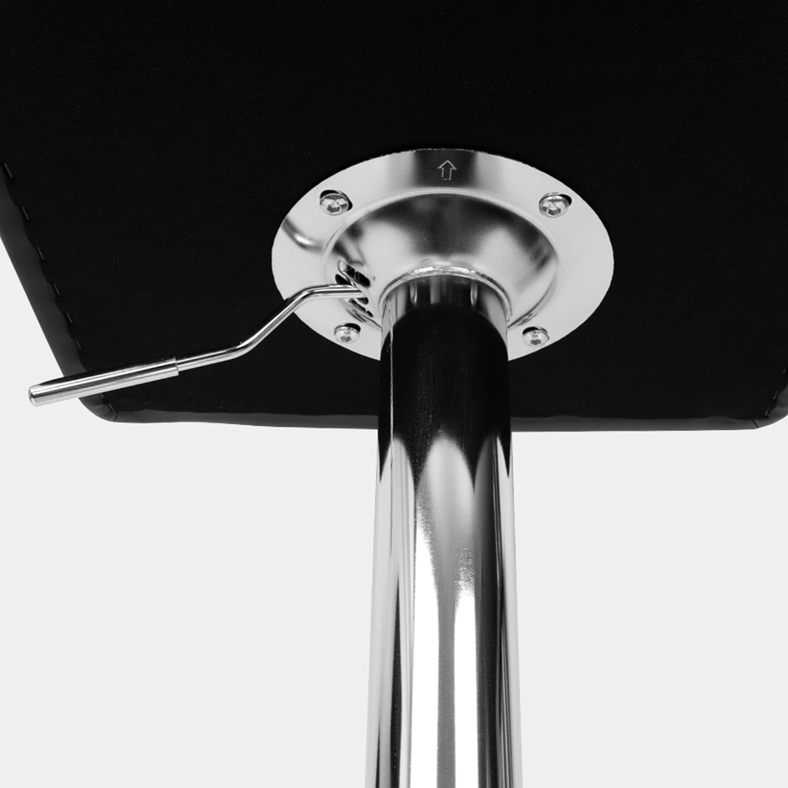 7 Alfordson 4x Bar Stools Ralph Kitchen Swivel Chair Leather Gas Lift - Black, 7 of 10