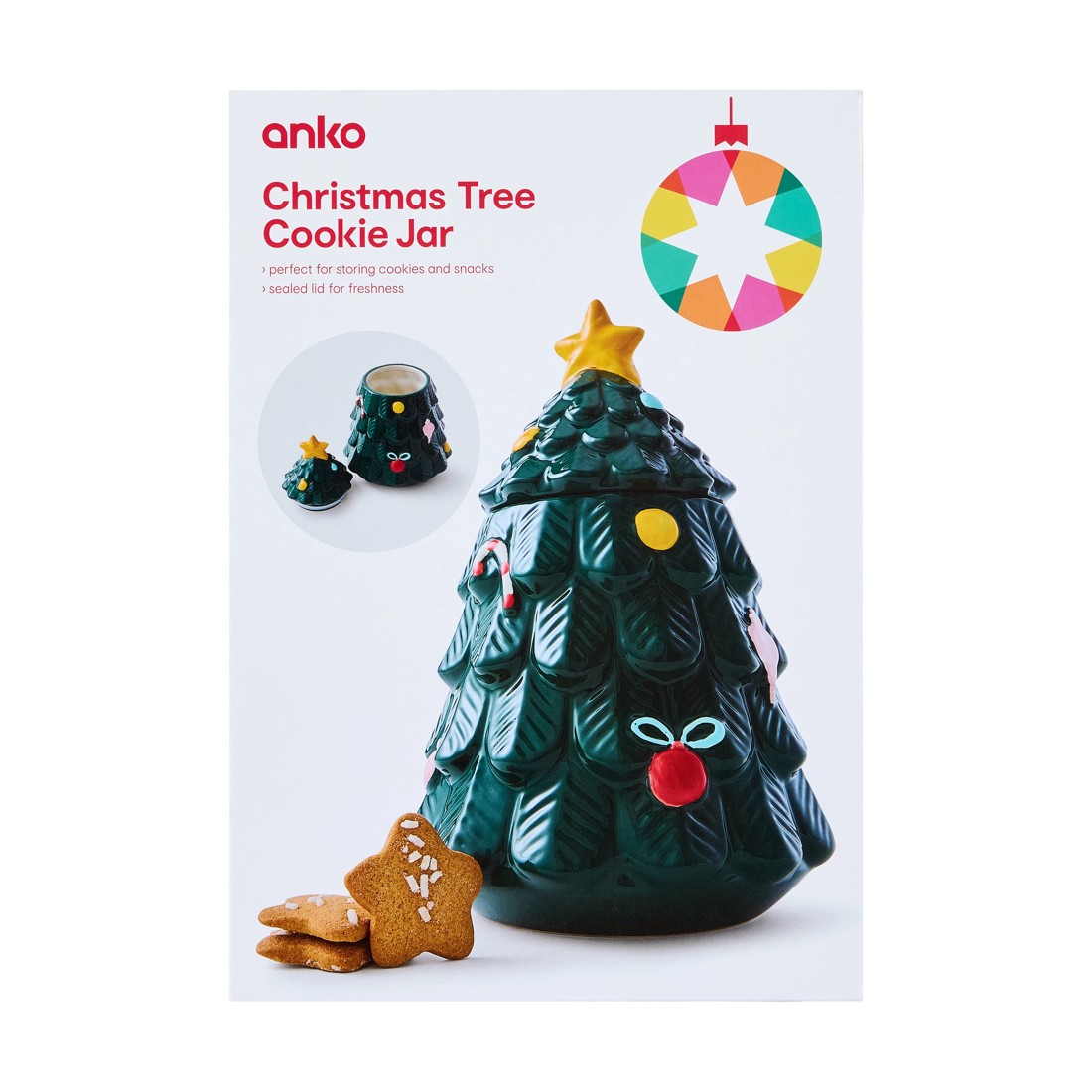 8 Christmas Tree Cookie Jar, 8 of 9