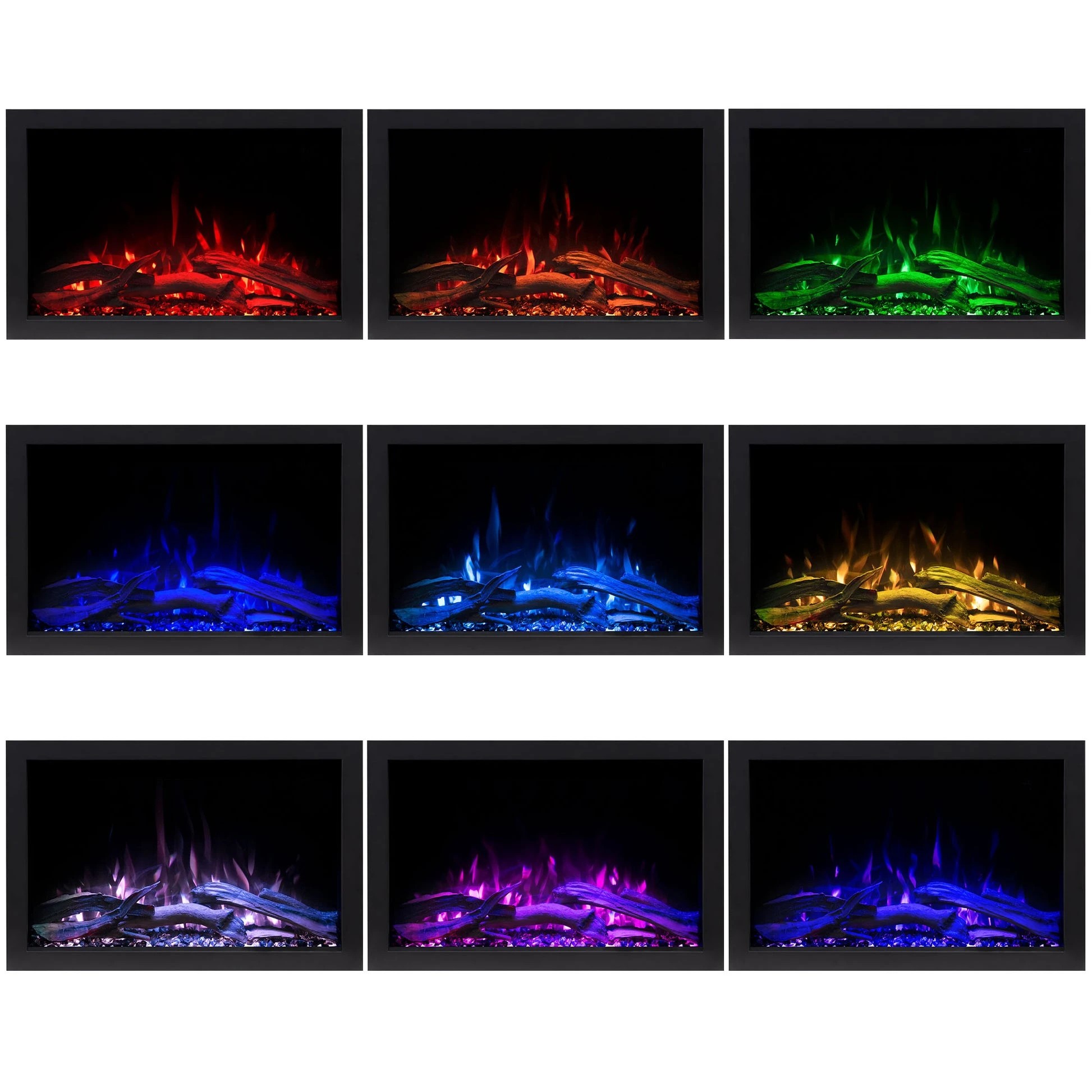 4 Moda Living Nova 26 inch Electric Fireplace - Black, 4 of 4