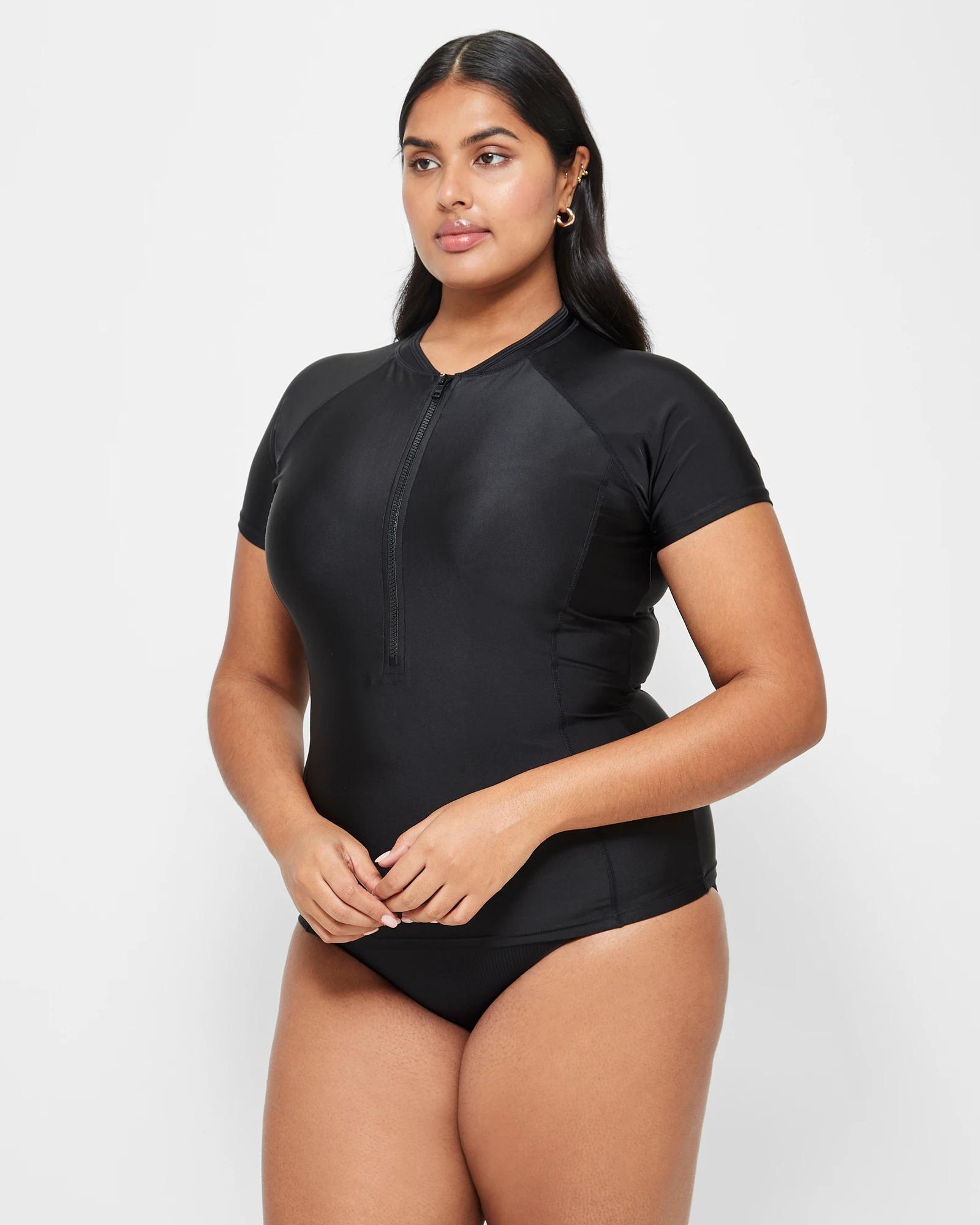 7 Target Resort Short Sleeve Rash Vest BLACK, 7 of 9